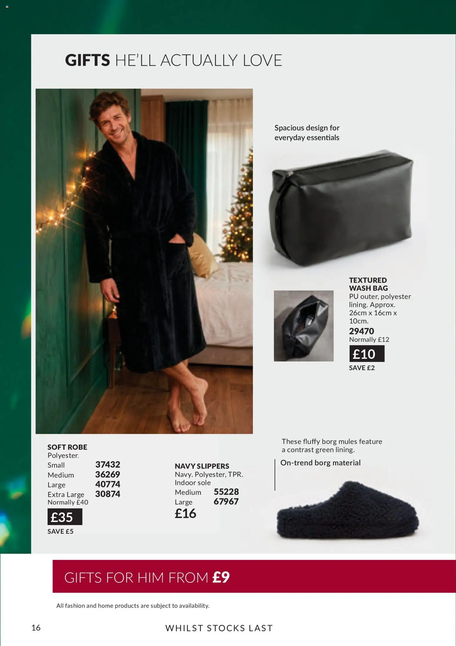 {H1} | Page: 16 | Products: Slippers, Bag