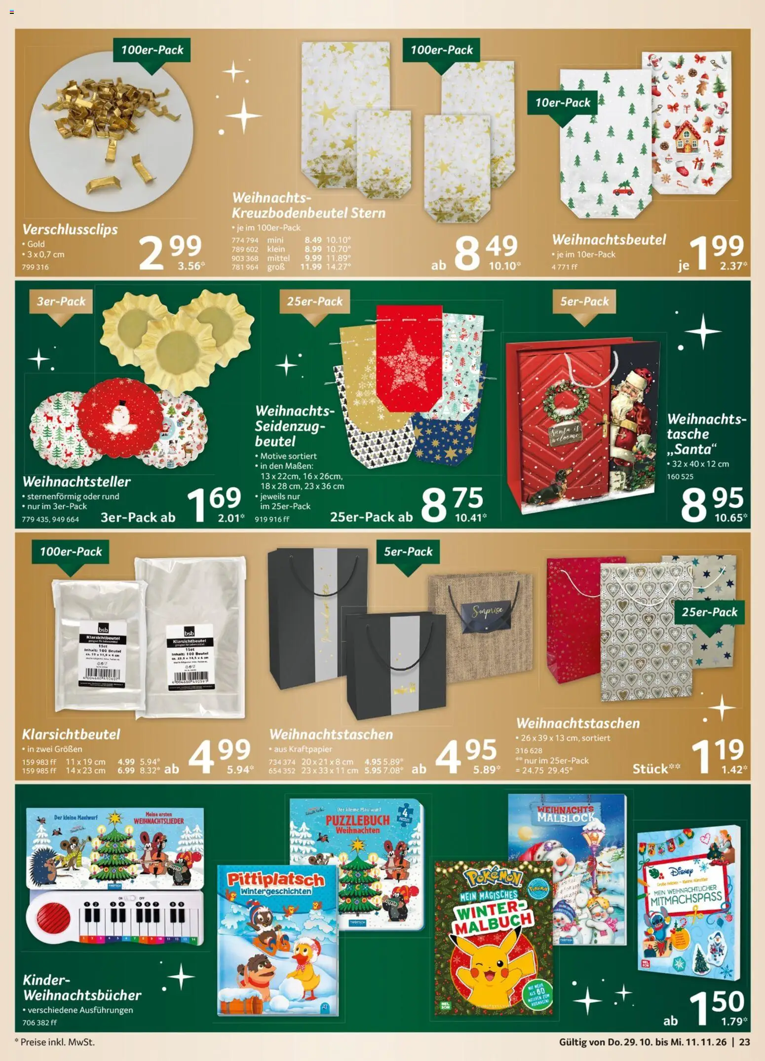 Selgros Weihnachten Spezial – gültig ab 29.10.2026 | Seite: 23 | Produkte: Tasche