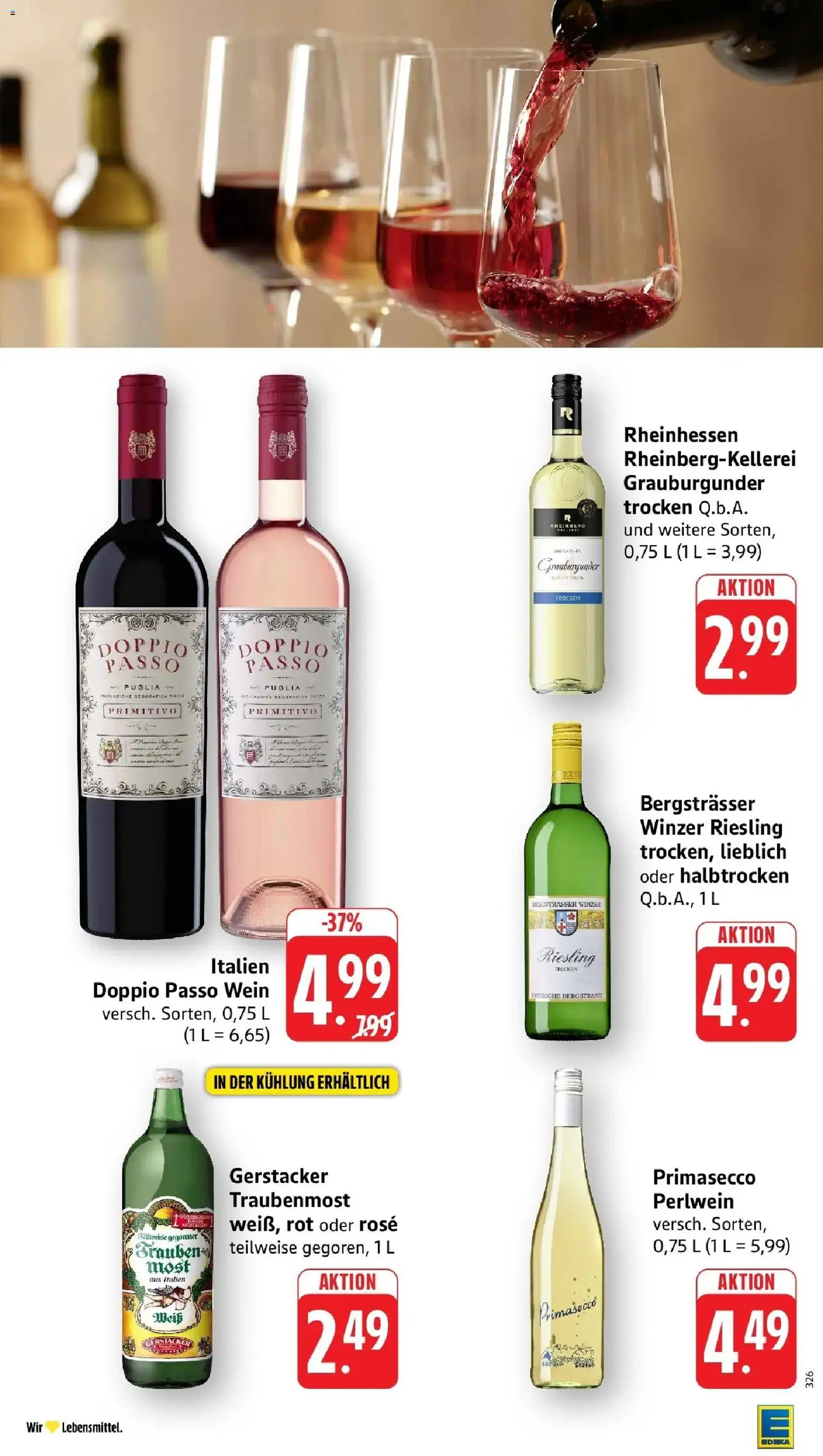 Edeka Prospekt Pfungstadt (ab 17.08.2026) » Angebote Online | Seite: 32 | Produkte: Doppio Passo, Wein