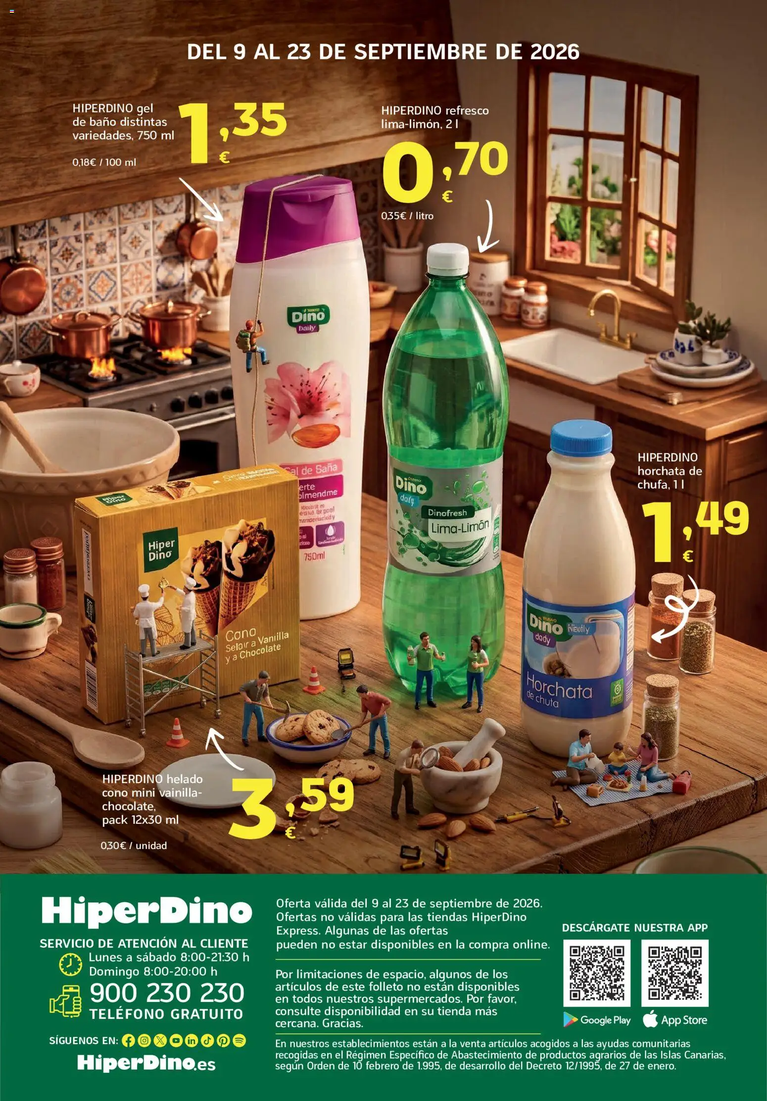 HiperDino Nuestra marca, tu mejor apuesta │ válido desde el 09/09/2026 | Página: 6 | Productos: Chocolate, Helado, Teléfono, Vainilla