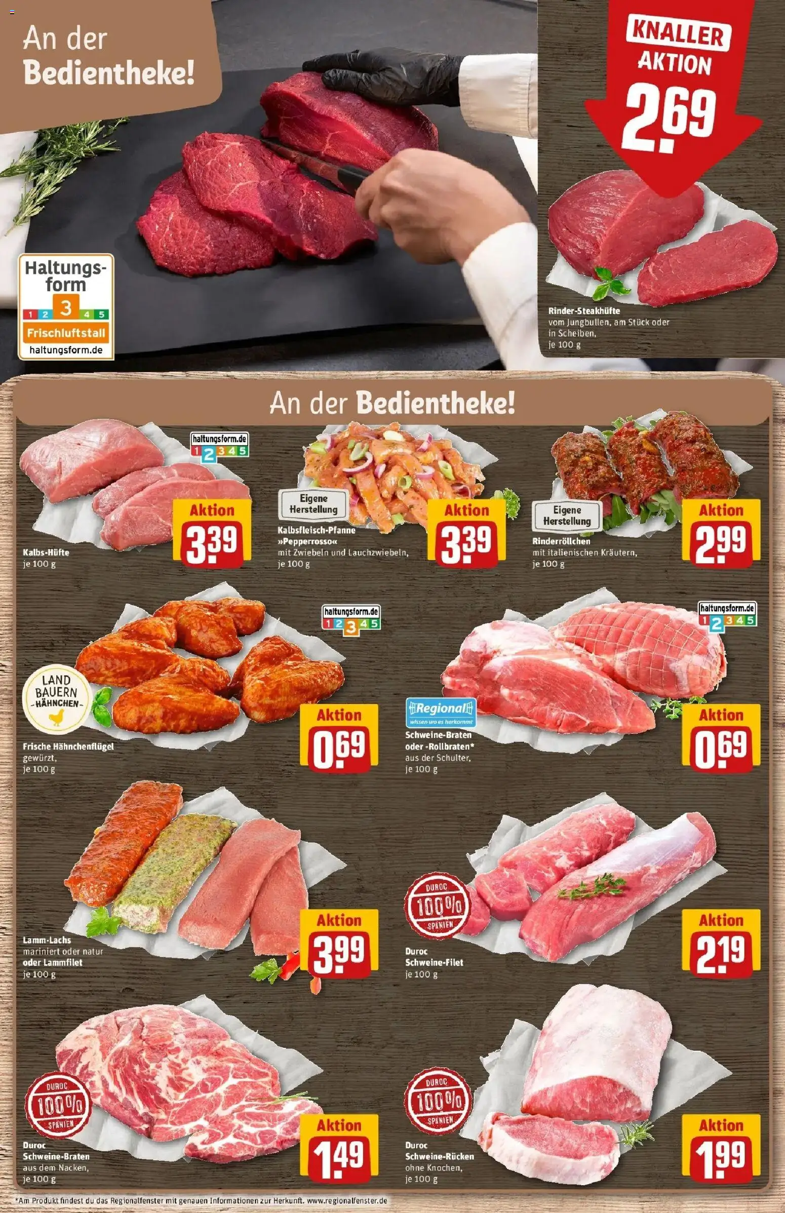 REWE Prospekt ab 12.10.2026 zum Blättern » Angebote | Seite: 6 | Produkte: Hahnchen, Schweinefilet, Zwiebeln, Schweinerucken
