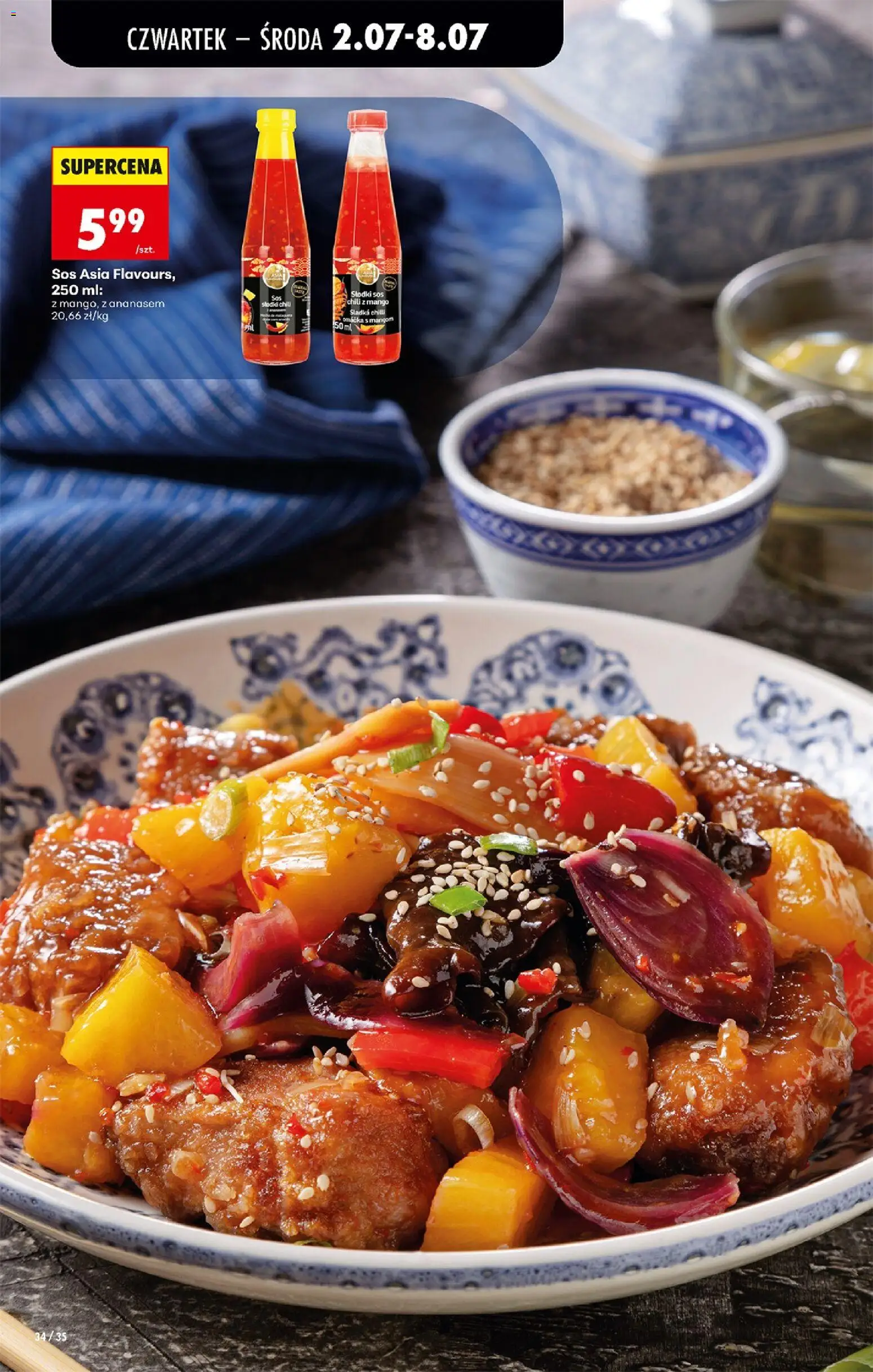 Biedronka gazetka od czwartku od 02.07.2026 | Strona: 38 | Produkty: Mango, Chili, Sos