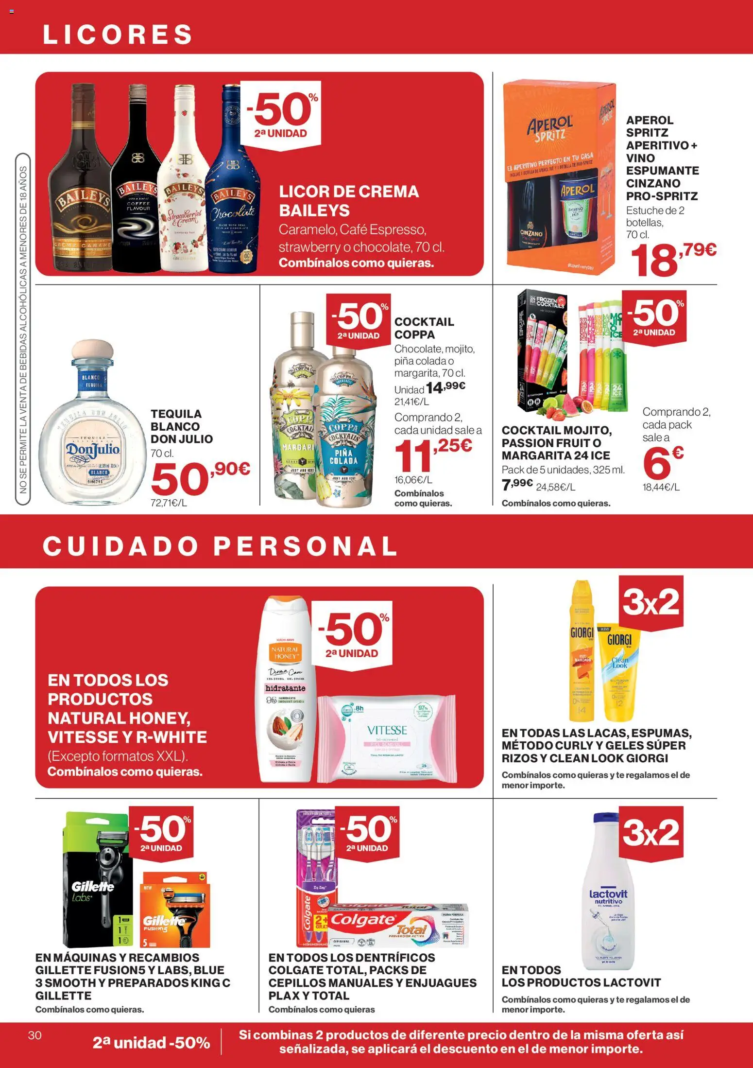 Hipercor catálogo │ válido desde el 21.05.2026 | Página: 30 | Productos: Licor, Café, Piña, Té