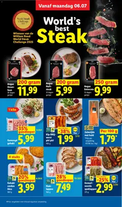 Ham-lappen, 960 g - Voorbeeld van een folder van Lidl, geldig van 06-07-2026 | Pagina: 11 | Producten: Ham, Steak, Worst, Búvárszivattyú