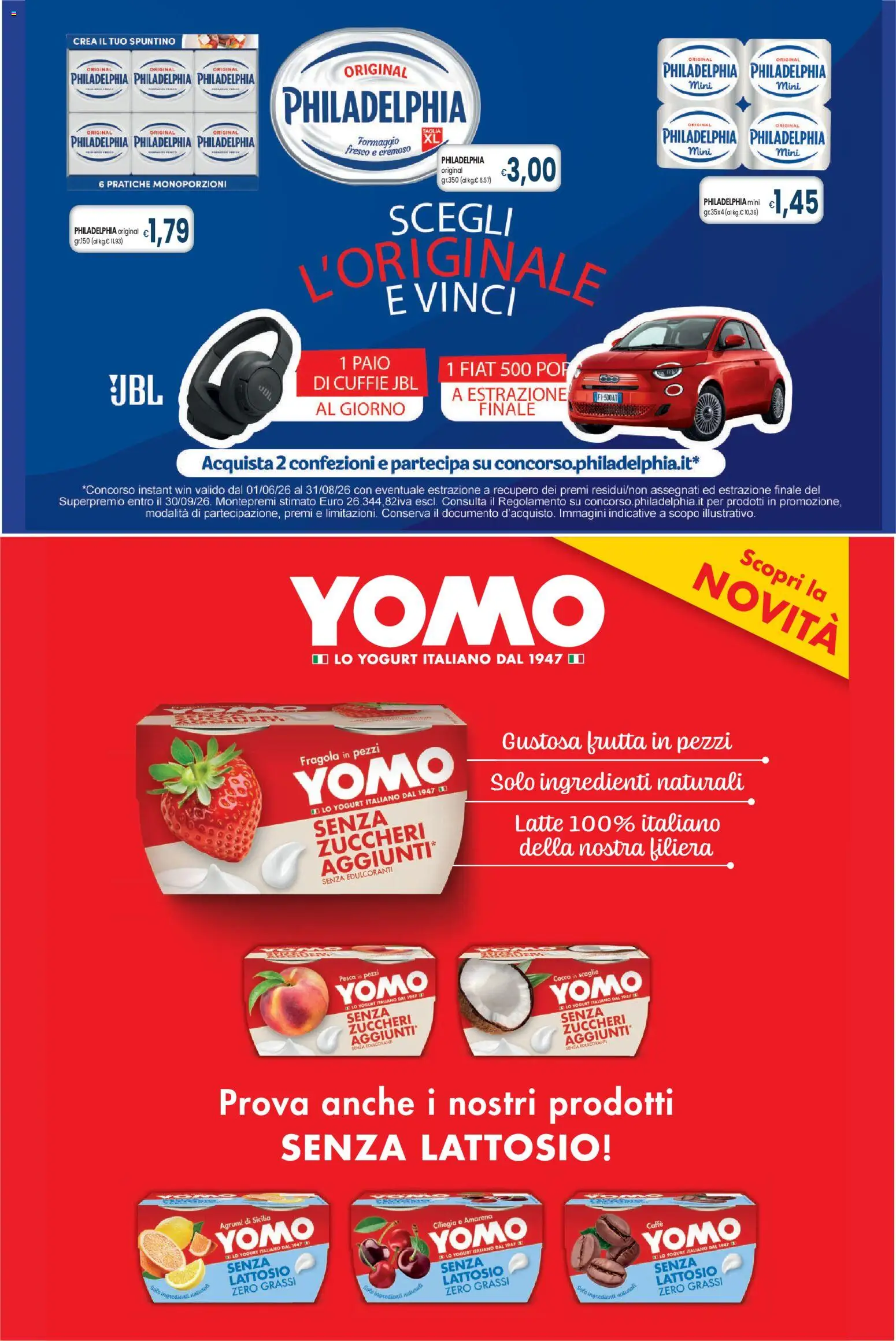 Volantino Famila del 16/07/2026 | Pagina: 2 | Prodotti: Yogurt, Frutta, Formaggio, Amarena