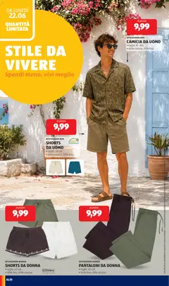 Anteprima del volantino PANTALONI DA DONNA, UP2FASHION WOMEN PANTALONI DA DONNA, taglie: 40-48, 55% lino, 45% viscosa valido a partire dal 22/06/2026 | Pagina: 22 | Prodotti: Camicia, Pantaloni