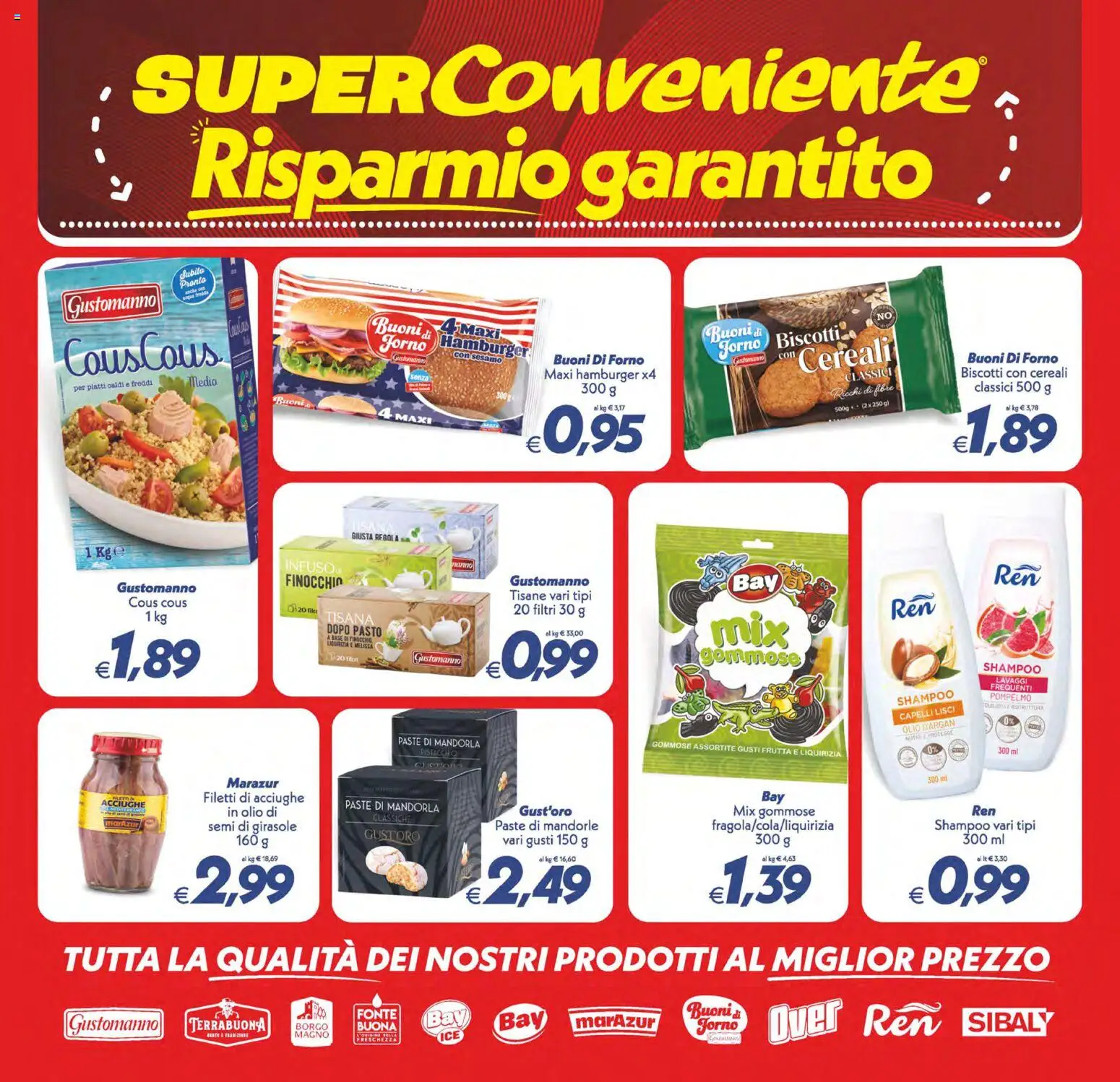 Volantino SuperConveniente del 13/10/2026 | Pagina: 16 | Prodotti: Cous cous, Acciughe, Sesamo, Forno