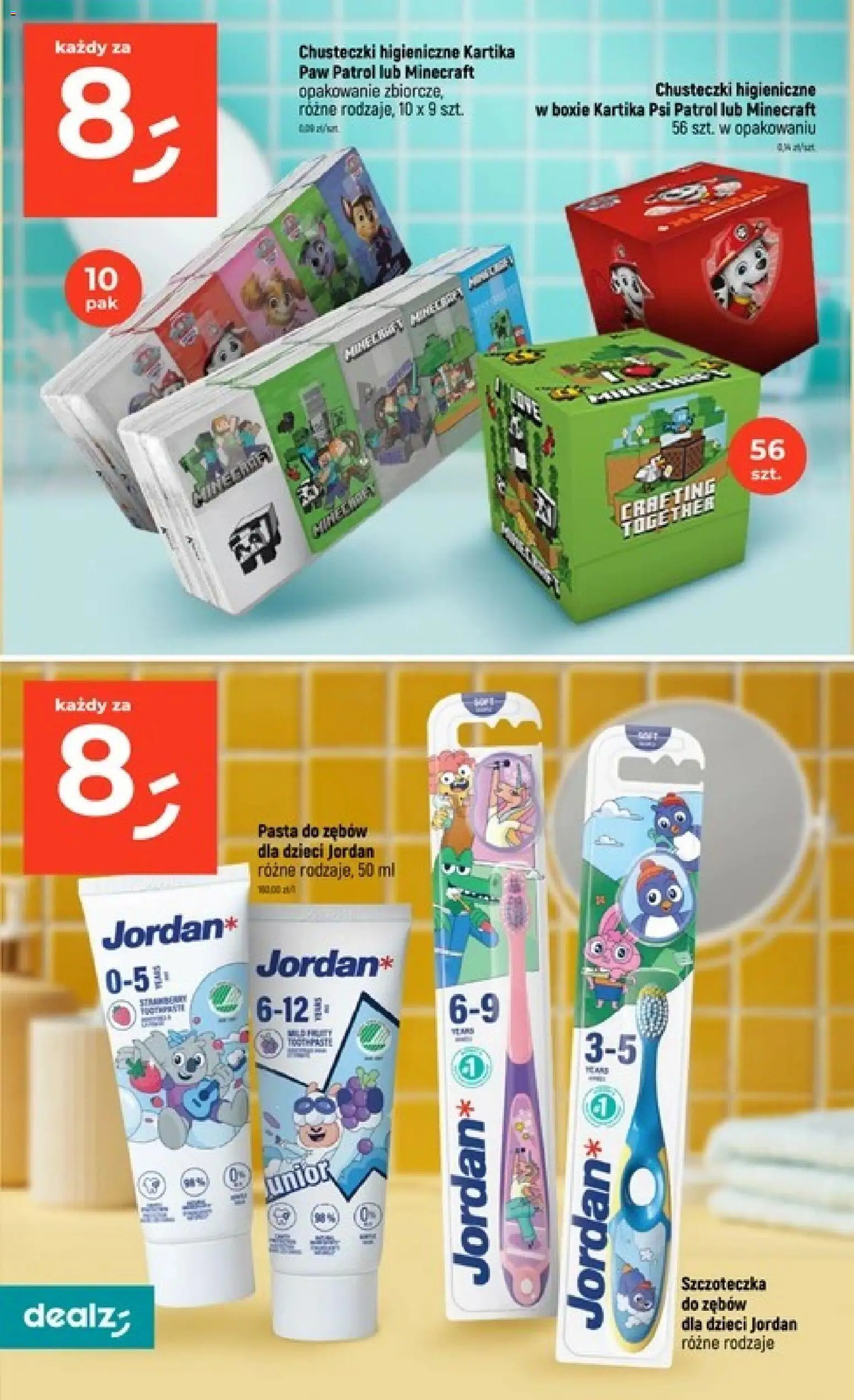 Dealz gazetka - Szkolne Mega Ceny od 06.08.2026 | Strona: 30 | Produkty: Chusteczki higieniczne, Pasta do zębów