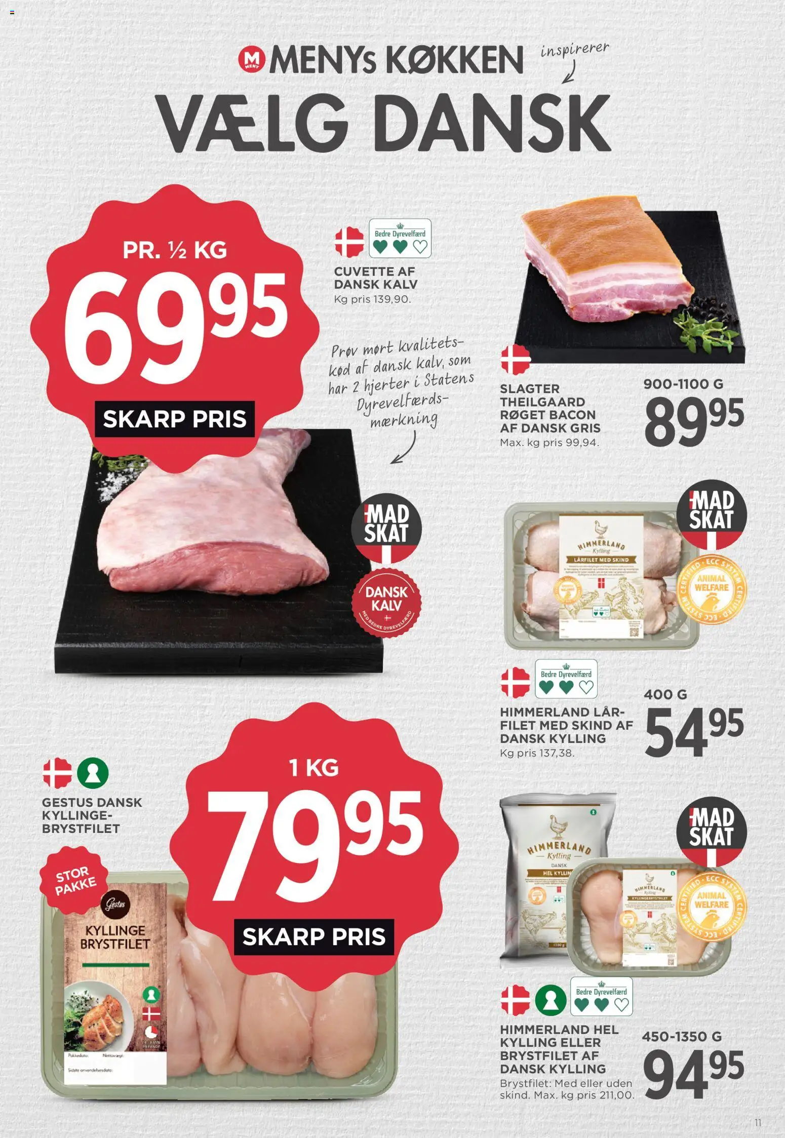 Meny tilbudsavis – gyldig fra 21/08/2026 | Side: 13 | Produkter: Bacon, Søm