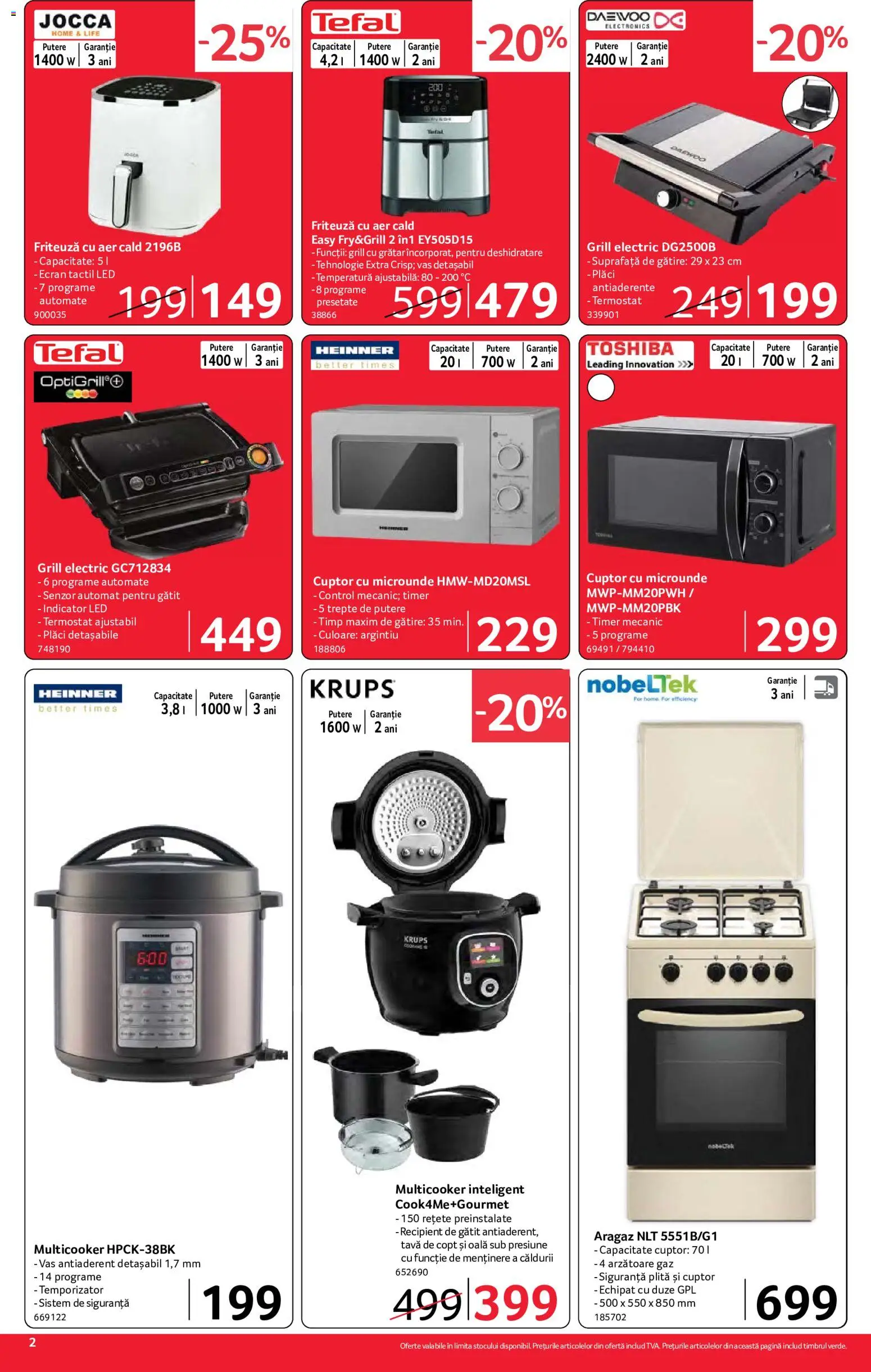Noul catalog Selgros – valabil de la 04.09.2026 | Pagină: 2 | Produse: Friteuza cu aer cald, Tava, Aragaz, LED