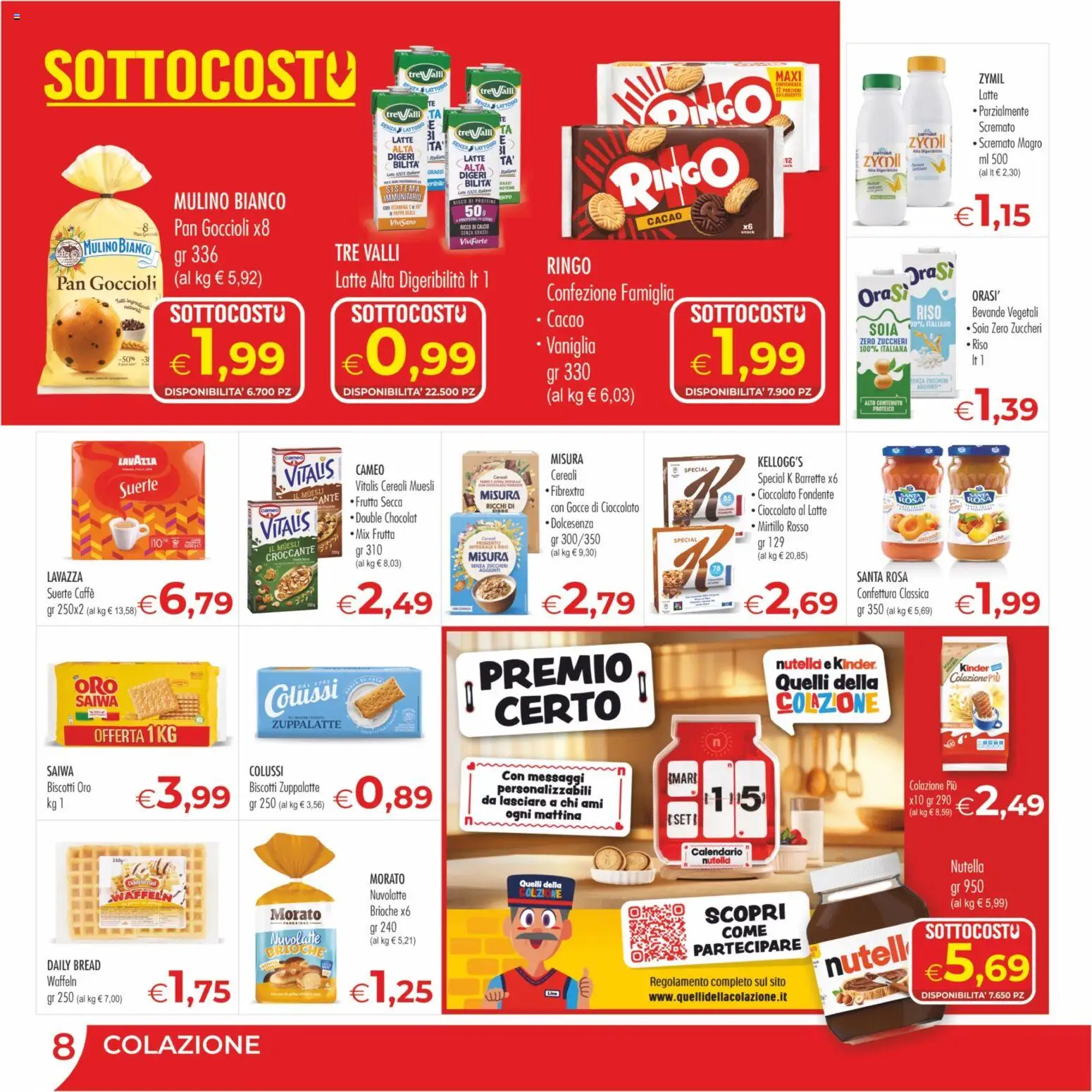 Volantino MerSi Supermercati del 09/09/2026 | Pagina: 8 | Prodotti: Vaniglia, Cioccolato, Riso, Frutta secca
