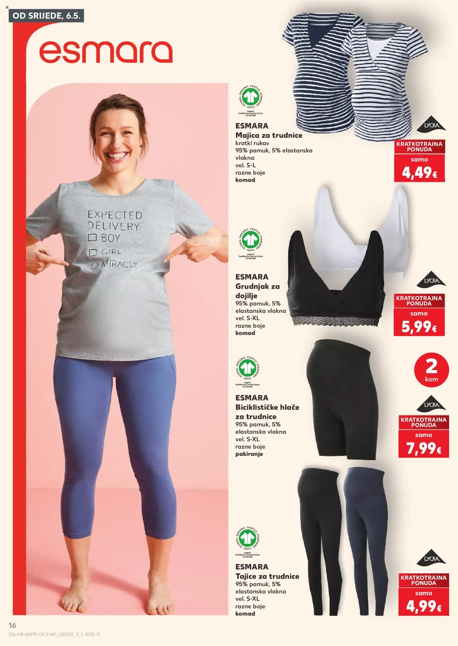 Kaufland katalog | vrijedi od 06.05.2026 | Stranica: 16 | Proizvodi: Majica, Hlače, Grudnjak, Tajice