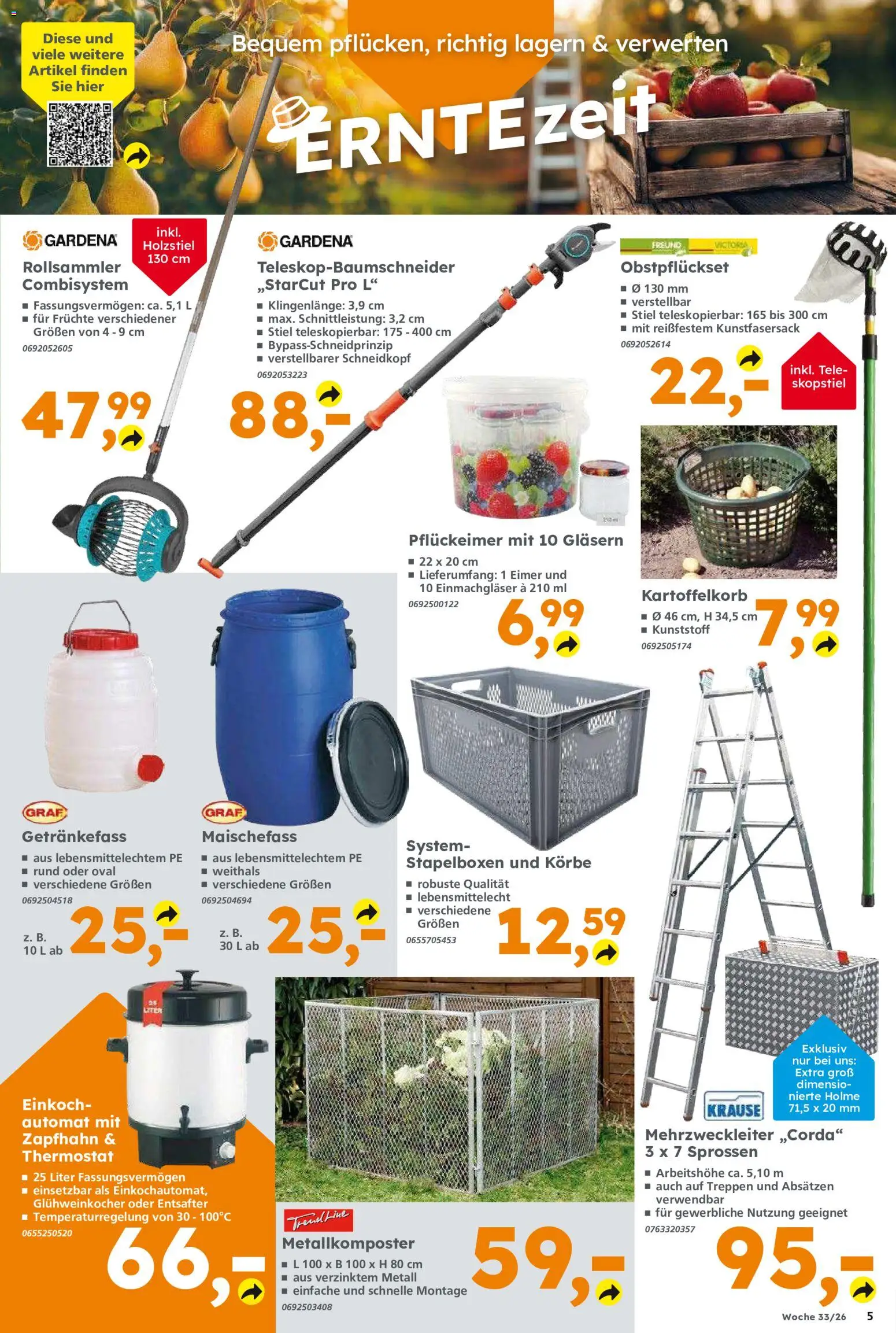 Globus Baumarkt Prospekt Oranienburg-Germendorf – gültig ab 10.08.2026 | Seite: 5 | Produkte: Entsafter