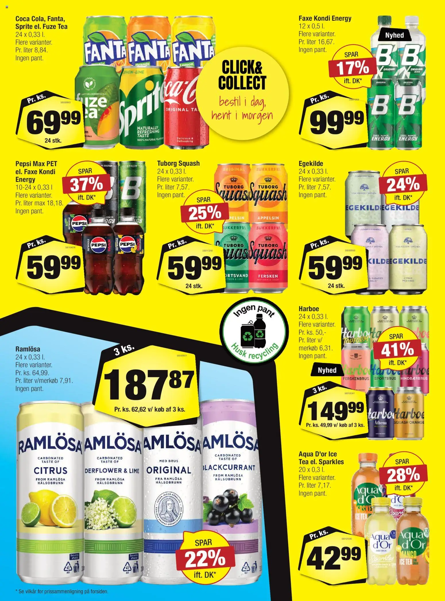 Calle tilbudsavis – gyldig fra 03.06.2026 | Side: 25 | Produkter: Squash, Fanta, Pepsi, Tuborg Squash