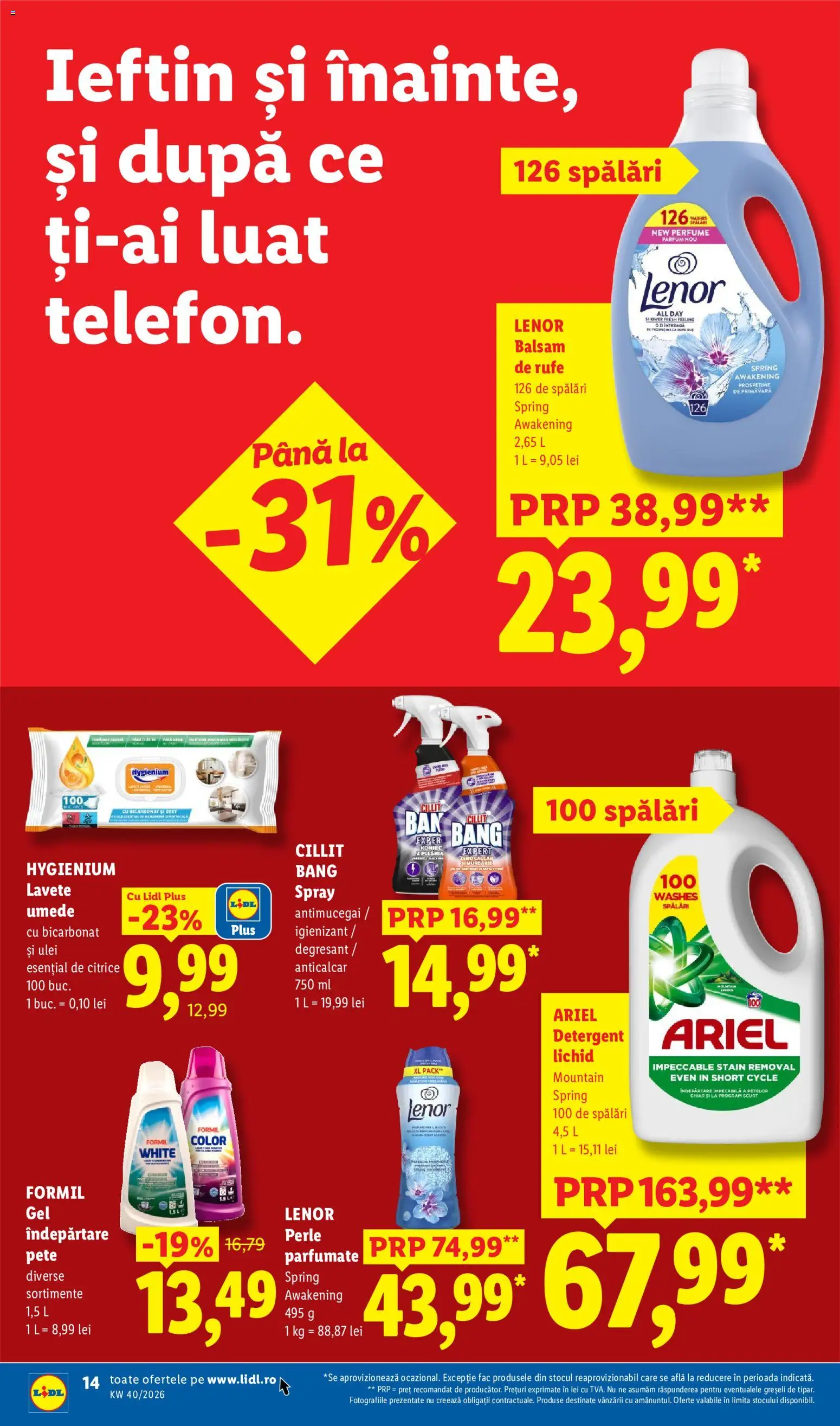 Noul catalog Lidl – valabil de la 28.09.2026 | Pagină: 14