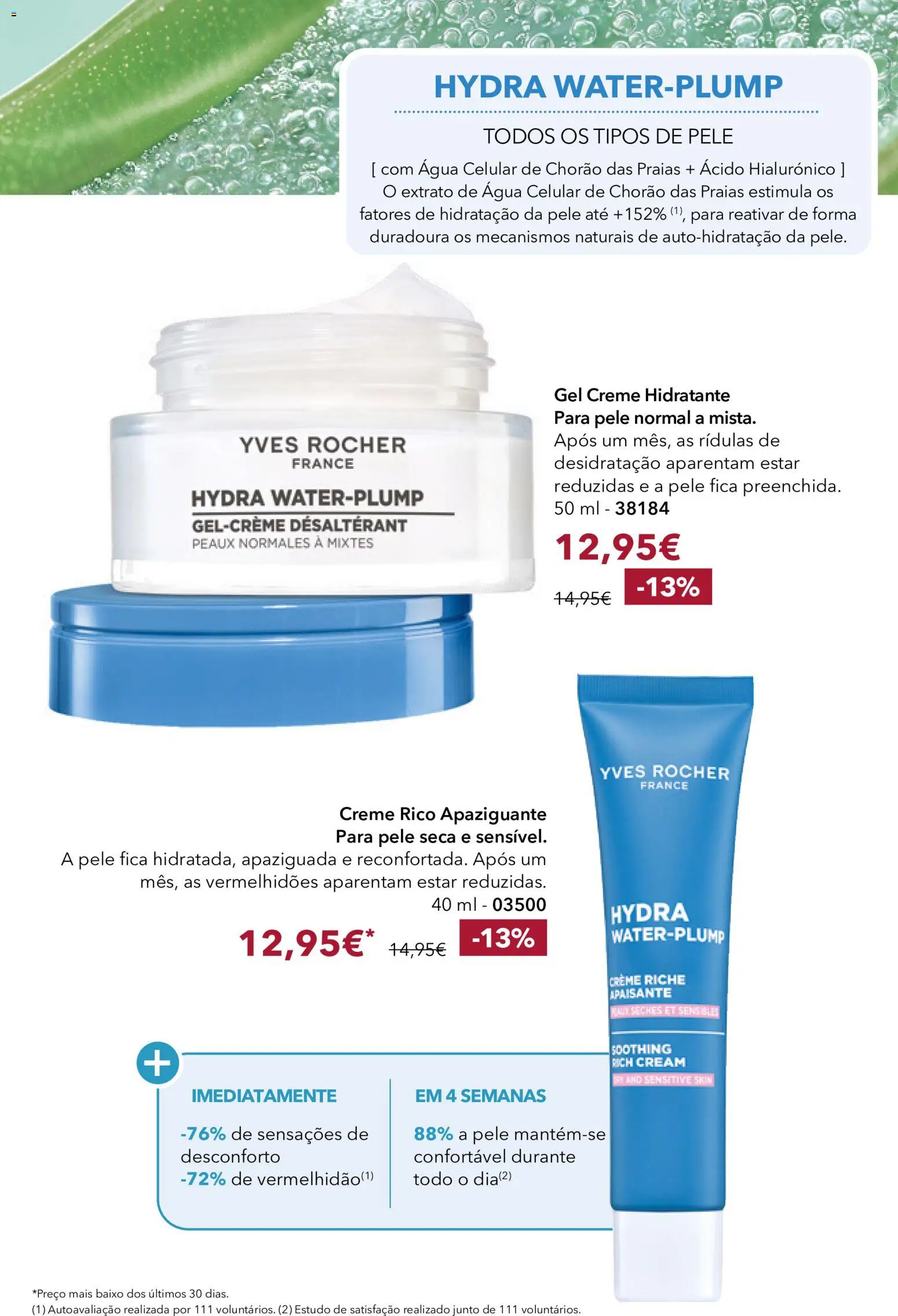 Yves Rocher Catálogo 12 │ válido de 24/09/2026 | Página: 22 | Produtos: Agua, Creme hidratante, Creme