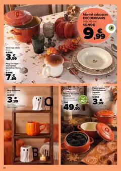 Vista previa Mantel calabazas DECODREAMS, Mantel de calabazas DECODREAMS 145x145 cm válido desde el 06/10/2026 | Página: 24 | Productos: Mantel, Calabaza, Cocina, Batería
