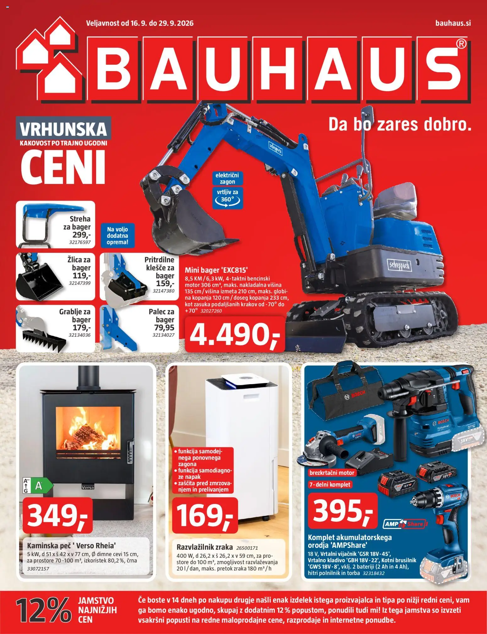 Novi Bauhaus katalog ponudbe – veljaven od 16.09.2026 | Stran: 1 | Izdelki: Torba, Žlica, Polnilnik, Brusilnik