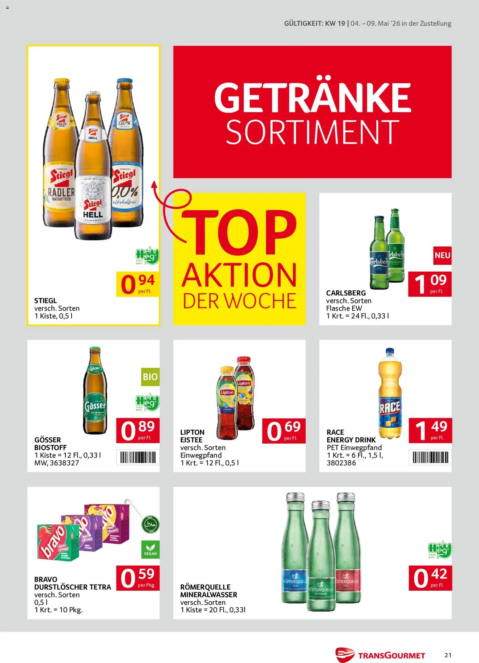 Transgourmet Zustellaktion gültig ab 04.05.2026 | Seite: 21