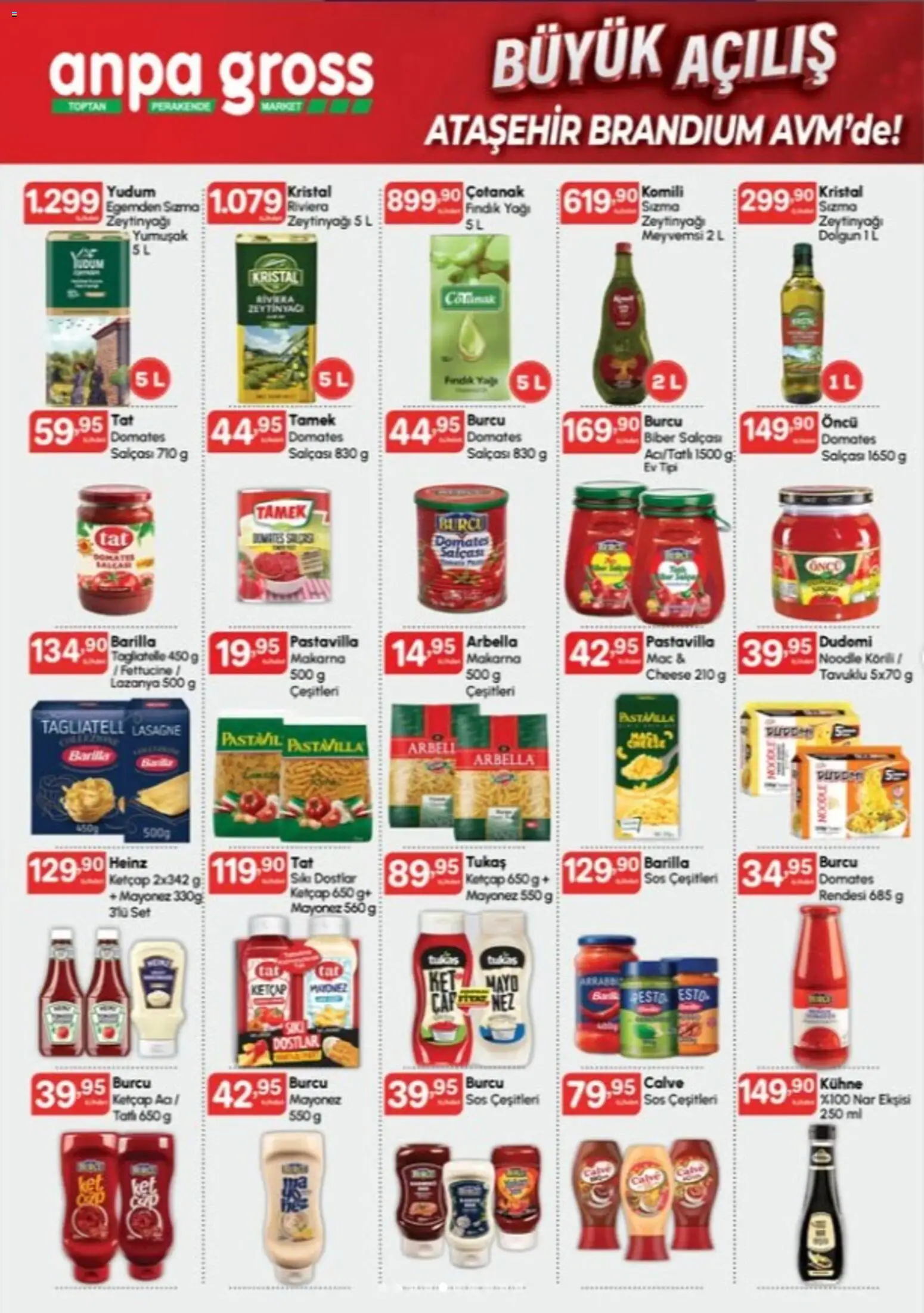 Anpa Gross - Ataşehir Brandium AVM’deki açılışımıza katalog - 17 Ekim 2026 tarihinden itibaren geçerlidir | Sayfa: 5 | Ürünler: Pesto, Ketçap, Mayo, Biber