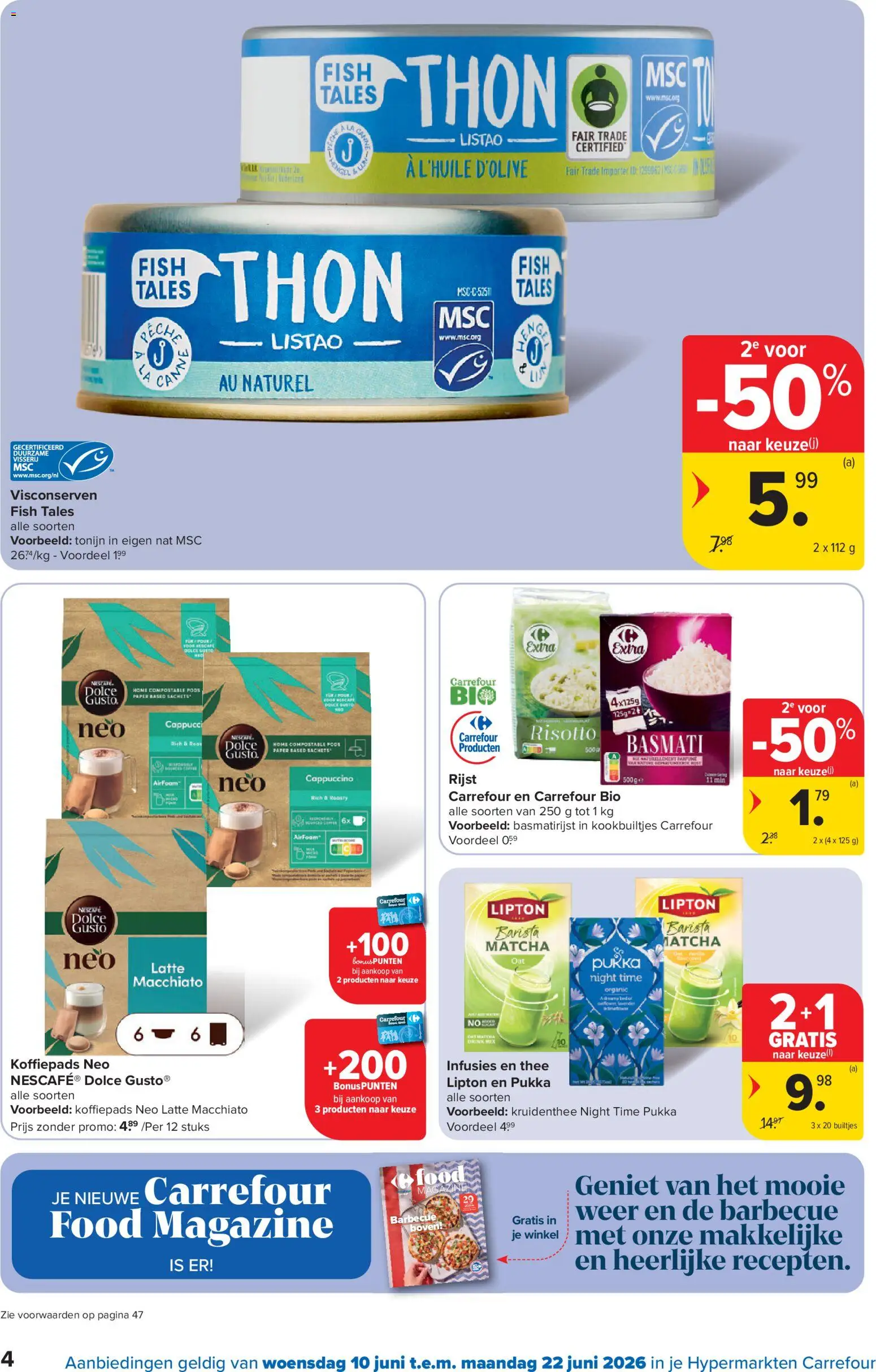 {H1} | Pagina: 4 | Producten: Thee, Tonijn, La, Nescafe