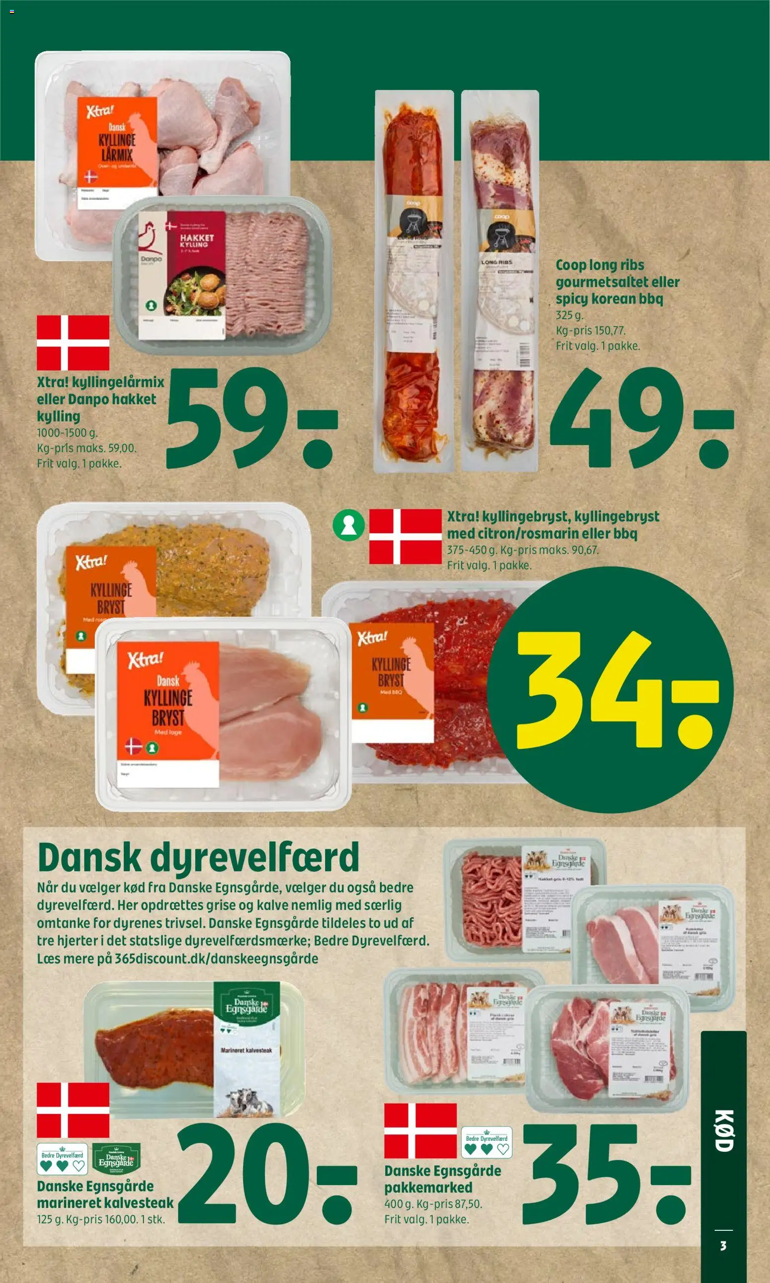 Coop 365 tilbudsavis – gyldig fra 04.06.2026 | Side: 3 | Produkter: Ribs