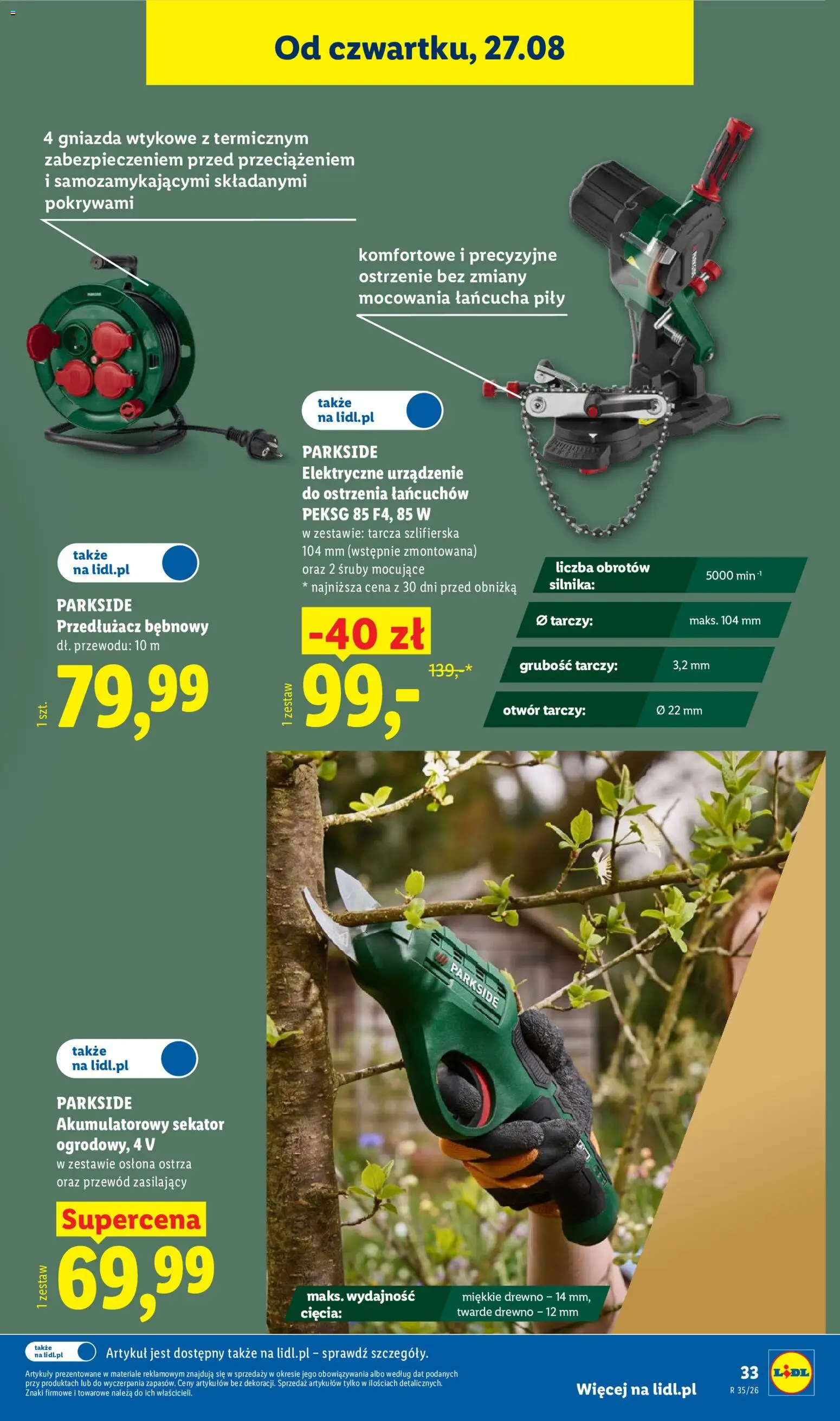 Lidl Polsko katalog od 24.08.2026 | Strana: 39 | Produkty: Parkside