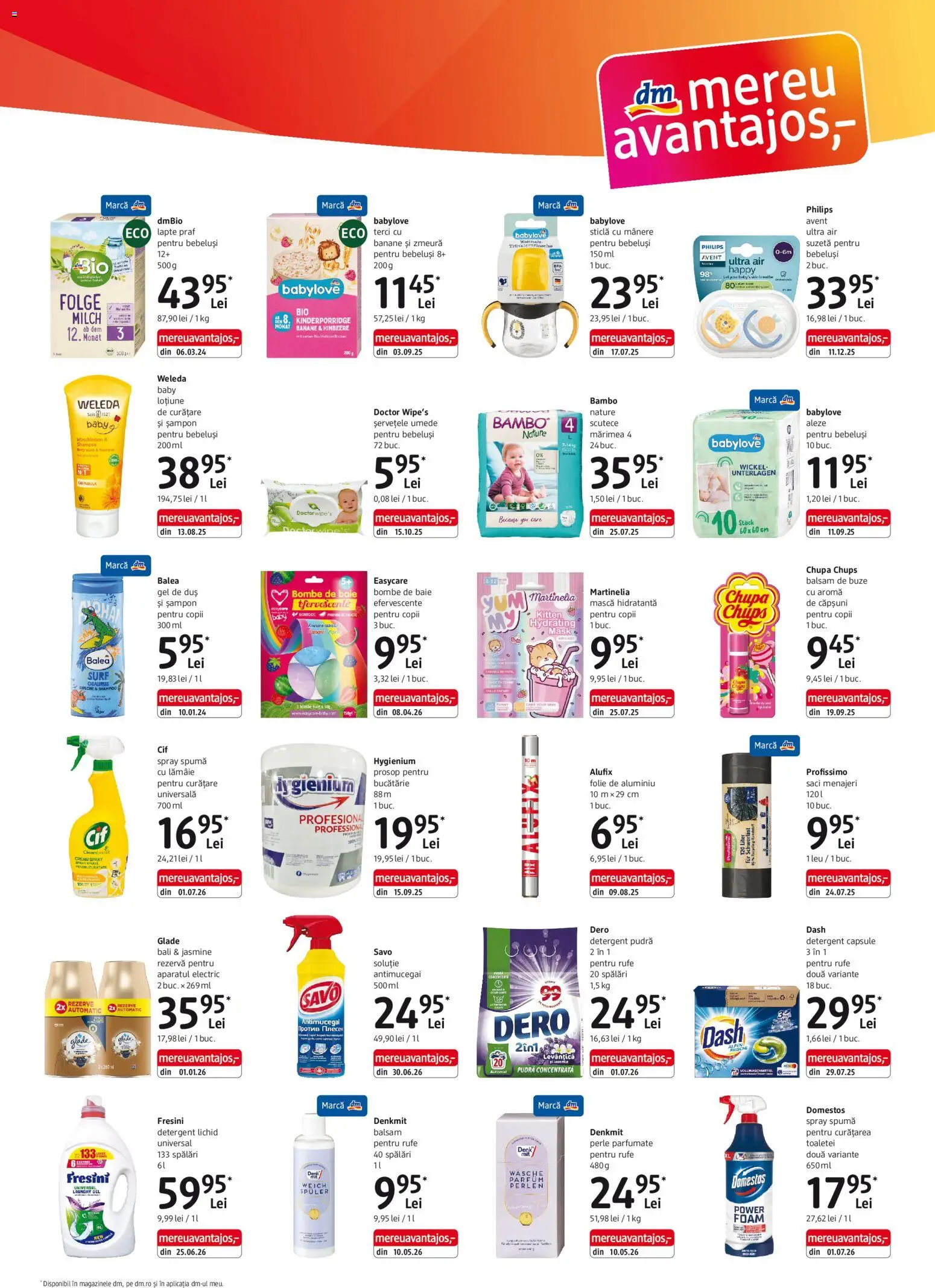 Noul catalog DM drogeriemarkt – valabil de la 06.08.2026 | Pagină: 3 | Produse: Duș, Gel de duș, Banane, Lămâie
