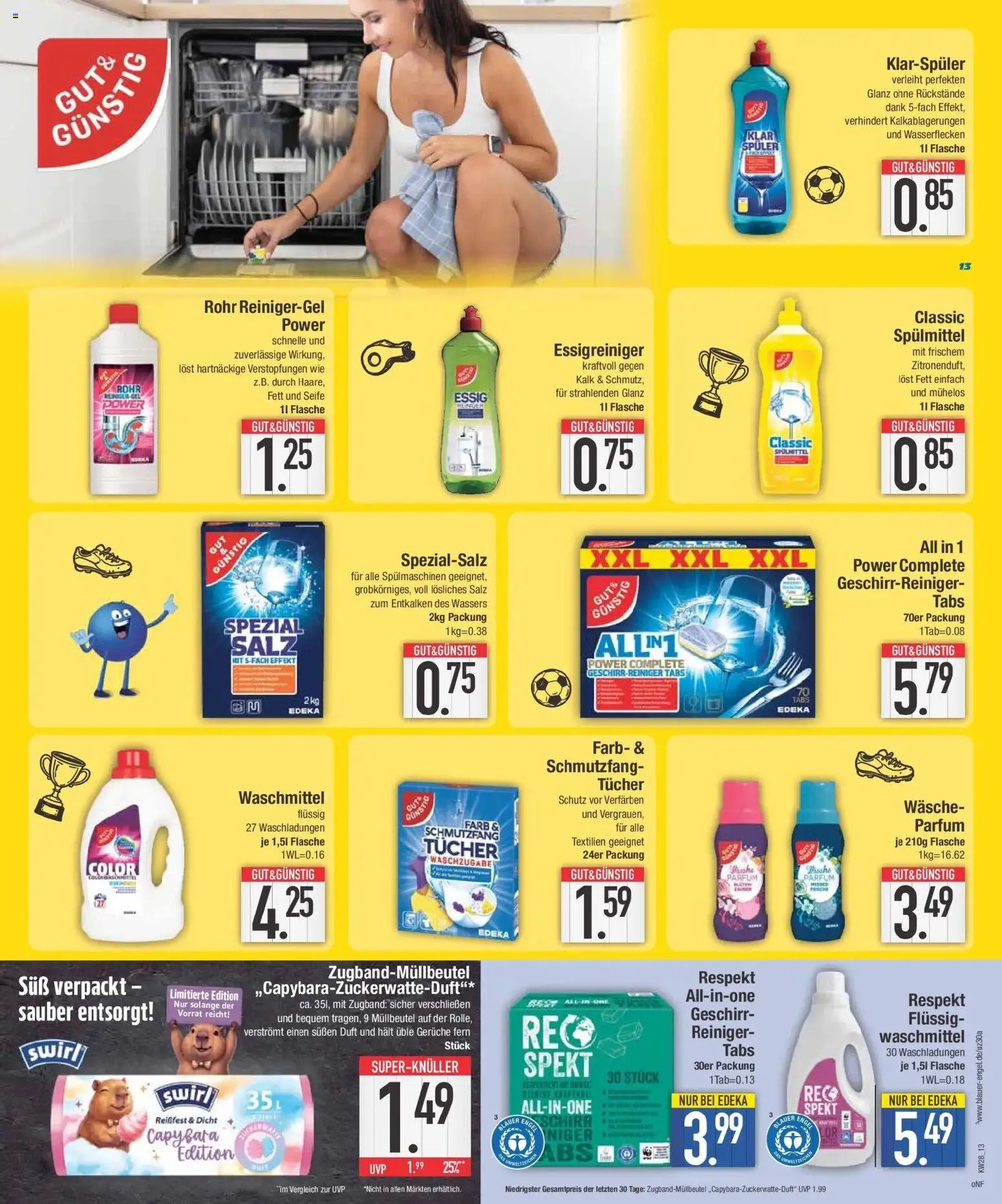 E center Wochenangebote – gültig ab 06.07.2026 | Seite: 13 | Produkte: Essig, Parfüm, Duft, Klarspüler