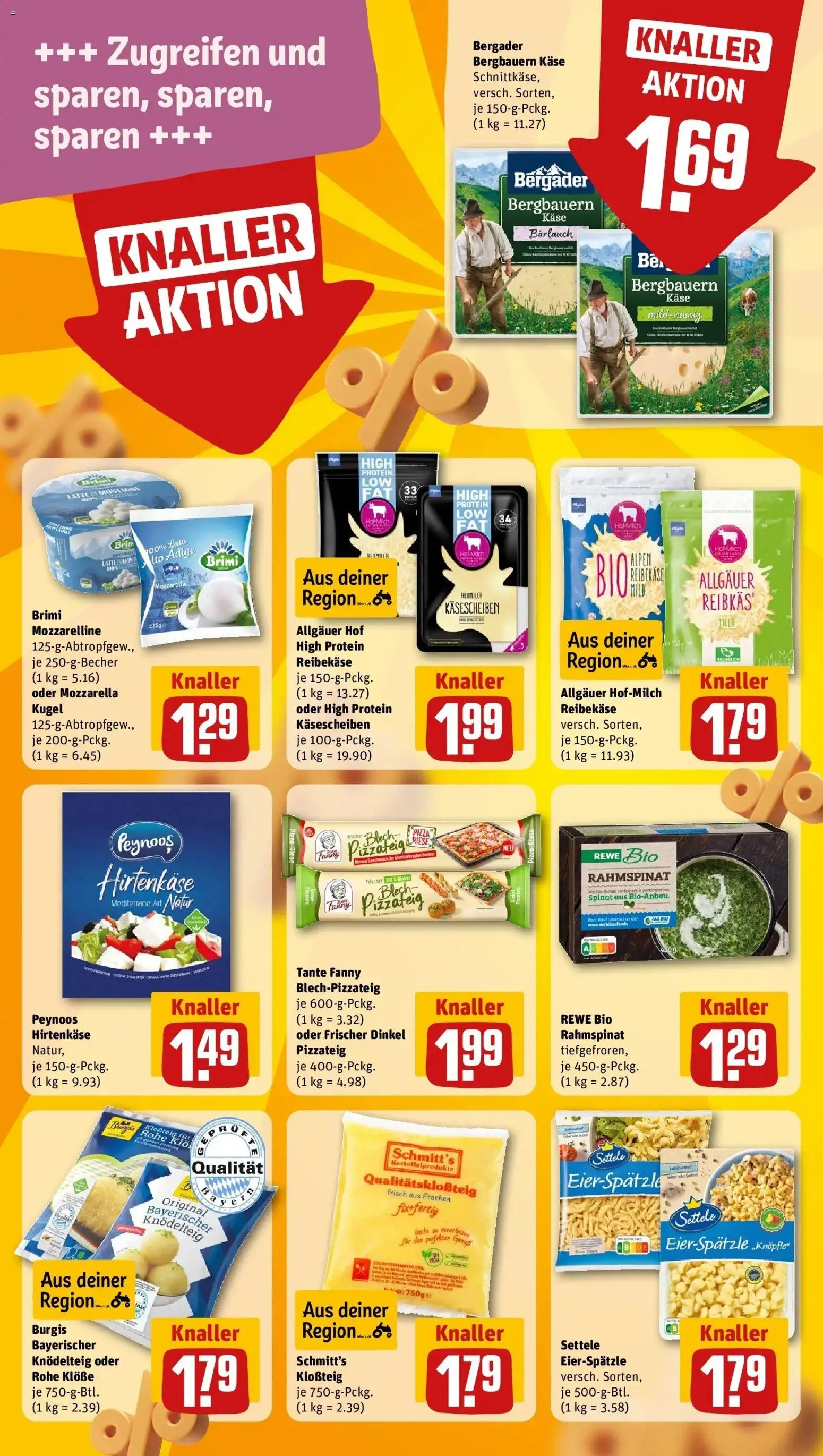REWE Prospekt ab 26.10.2026 zum Blättern » Angebote | Seite: 17 | Produkte: Käse, Mozzarella, Pizza, Reibekase