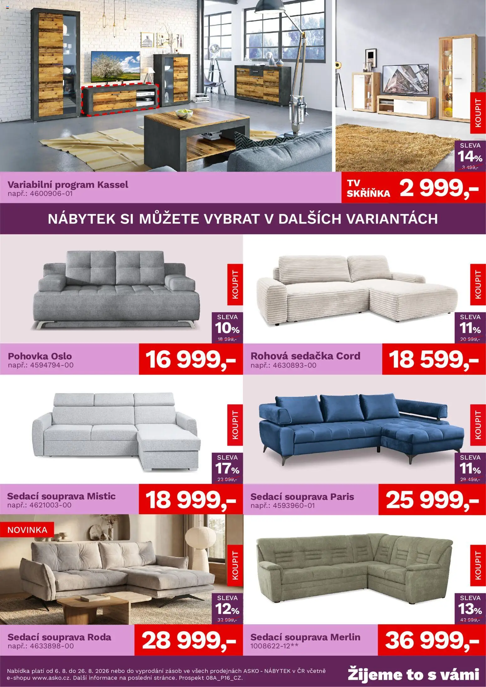 ASKO nábytek leták od 06.08.2026 | Strana: 2