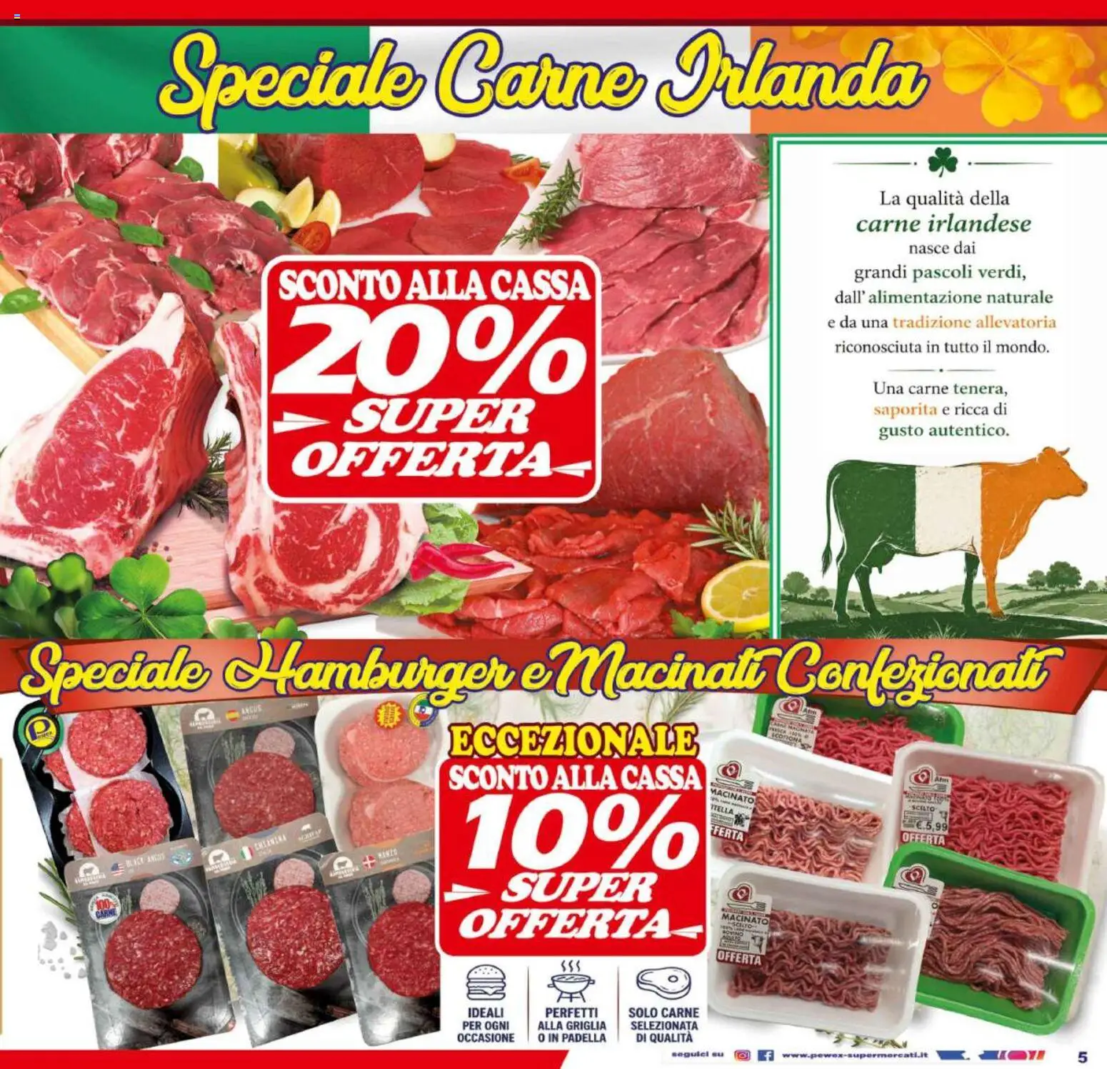 Volantino Pewex del 19/06/2026 | Pagina: 5 | Prodotti: Padella, Griglia, Hamburger, Macinato