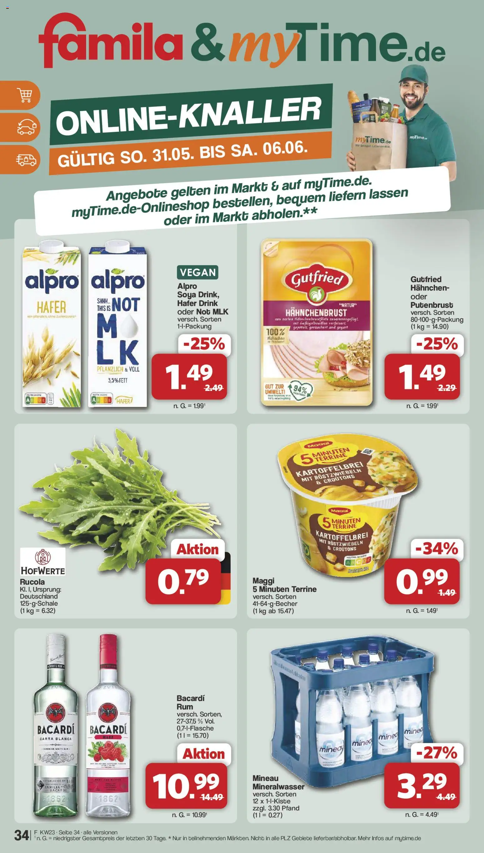 Famila Nordwest Prospekt – gültig ab 01.06.2026 | Seite: 34 | Produkte: Maggi, Mineralwasser, Maggi 5 minuten terrine, Hahnchenbrust