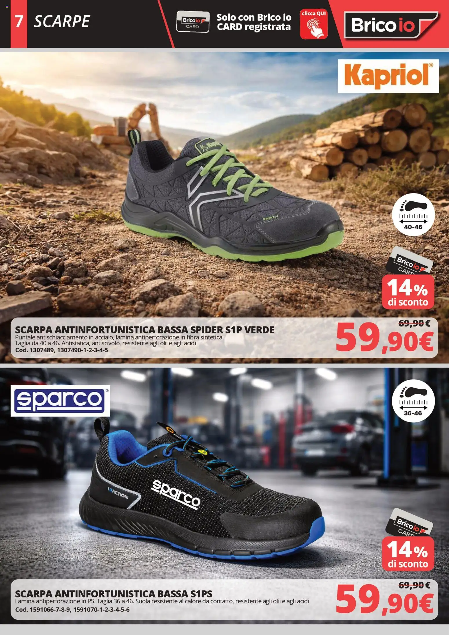 Volantino Brico io del 23.04.2026 | Pagina: 7 | Prodotti: Scarpe
