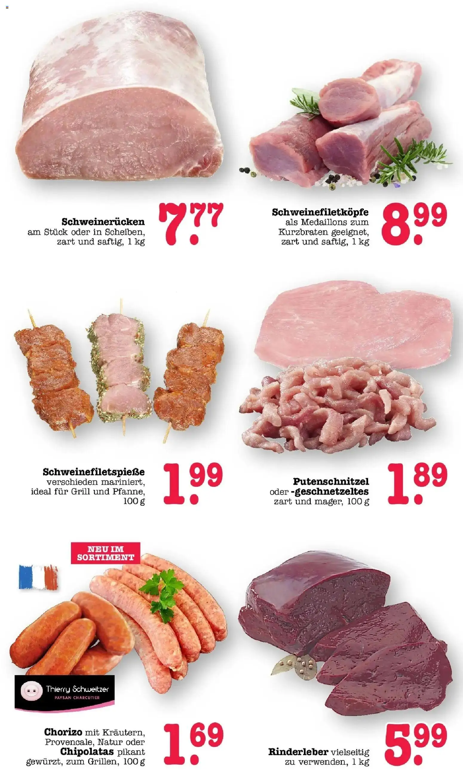 E center Prospekt Sinzheim – gültig ab 13.07.2026 | Seite: 7 | Produkte: Grill, Putenschnitzel, Schweinerucken