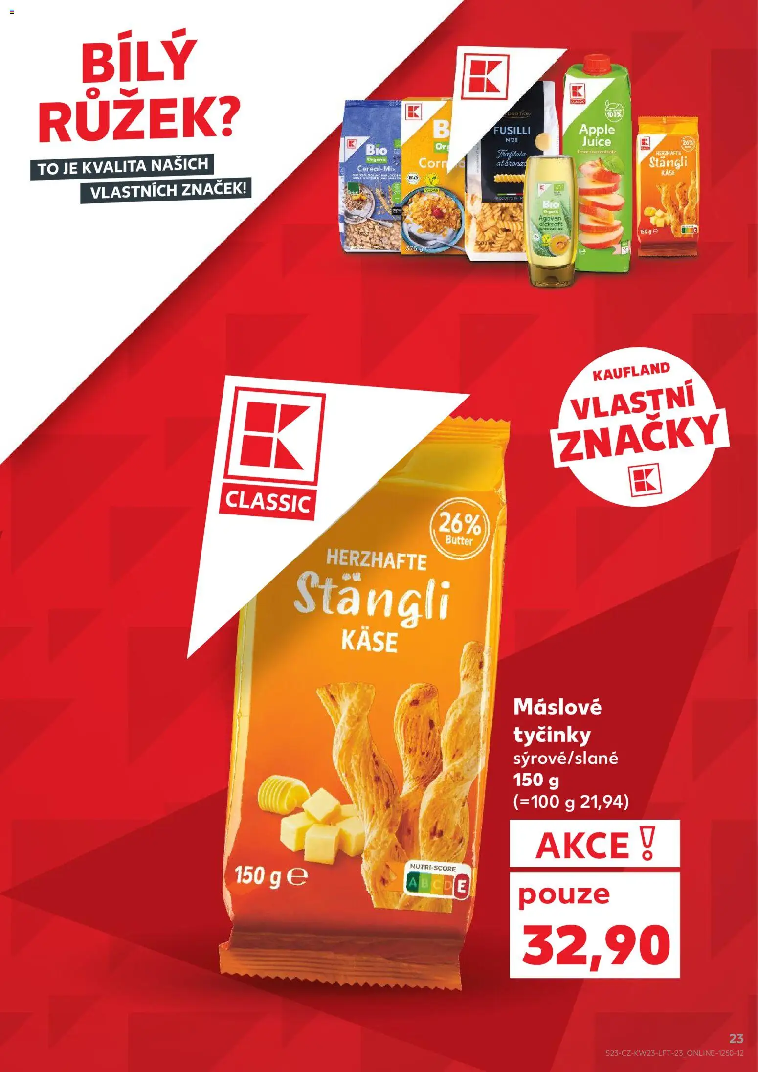 Kaufland leták od 03.06.2026 | Strana: 23 | Produkty: Cornflakes, Tyčinky, Apple, Kaše