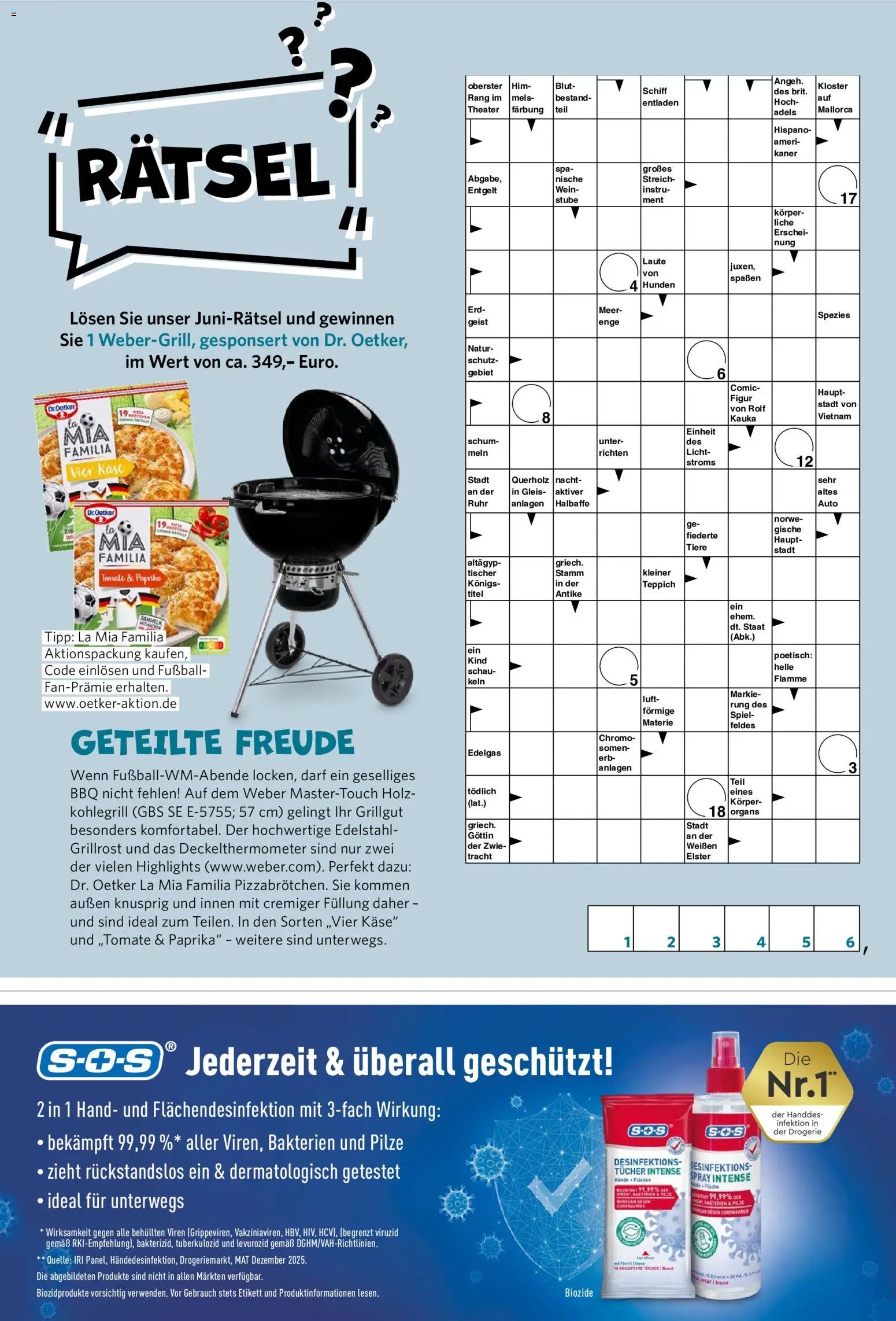 Famila Nordwest myTime Juni 2026 – gültig ab 01.06.2026 | Seite: 76 | Produkte: Spiel, Käse, Teppich, Fußball