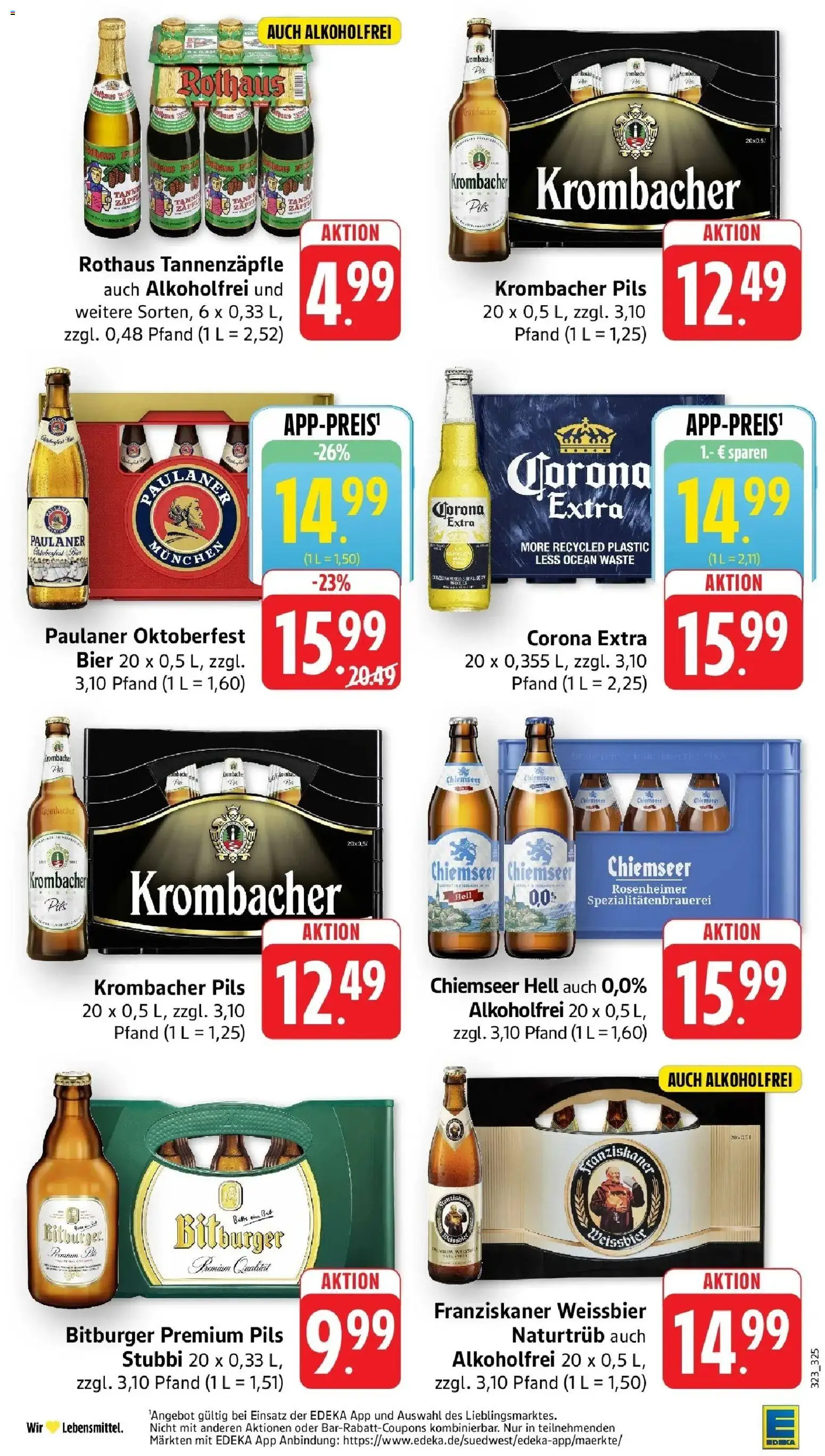 Edeka Prospekt Mutterstadt (ab 14.09.2026) » Angebote Online | Seite: 21 | Produkte: Bitburger, Bier, Pils, Paulaner