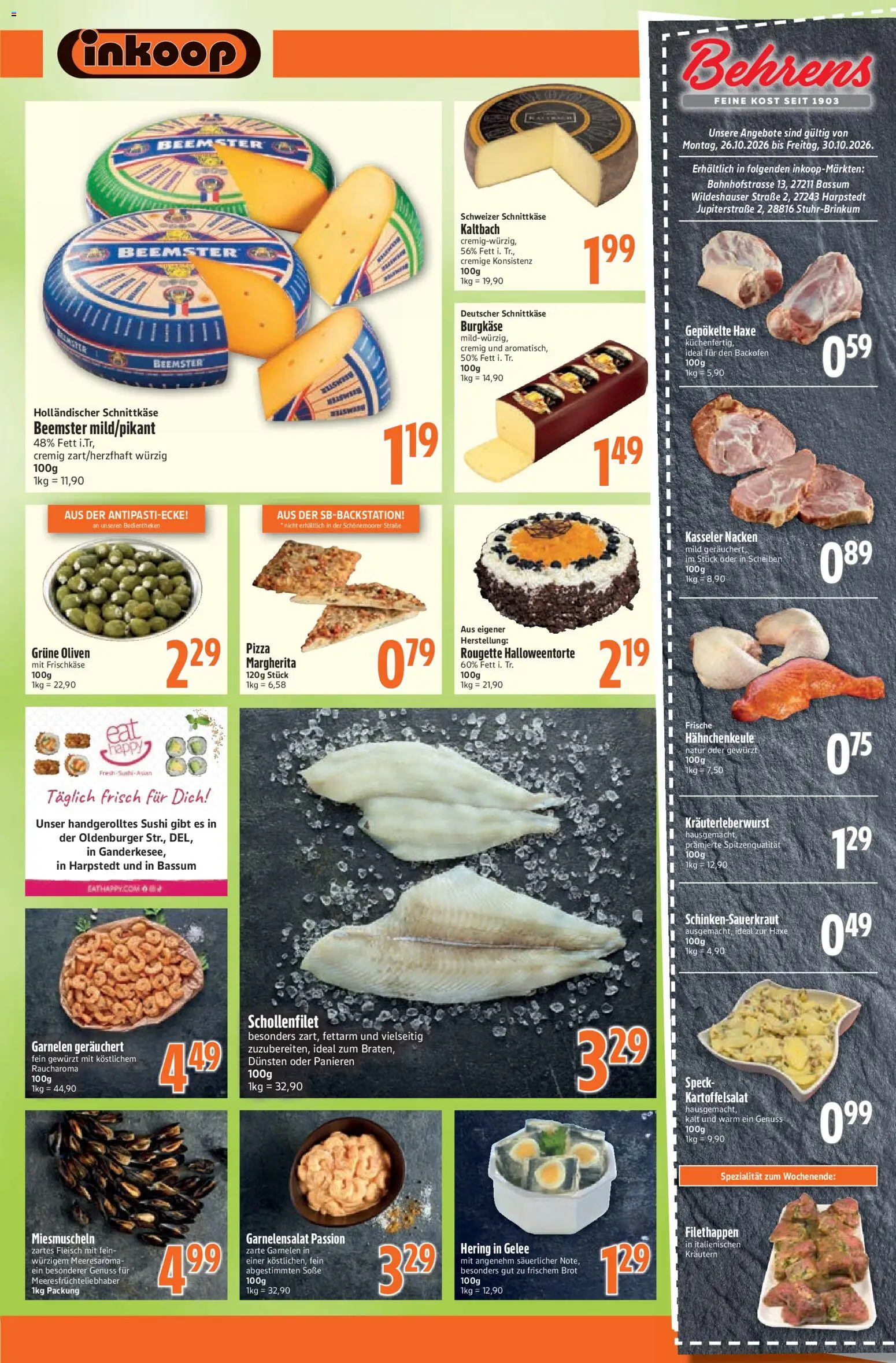 Inkoop Prospekt – gültig ab 26.10.2026 | Seite: 4 | Produkte: Garnelen, Soße, Backofen, Fleisch