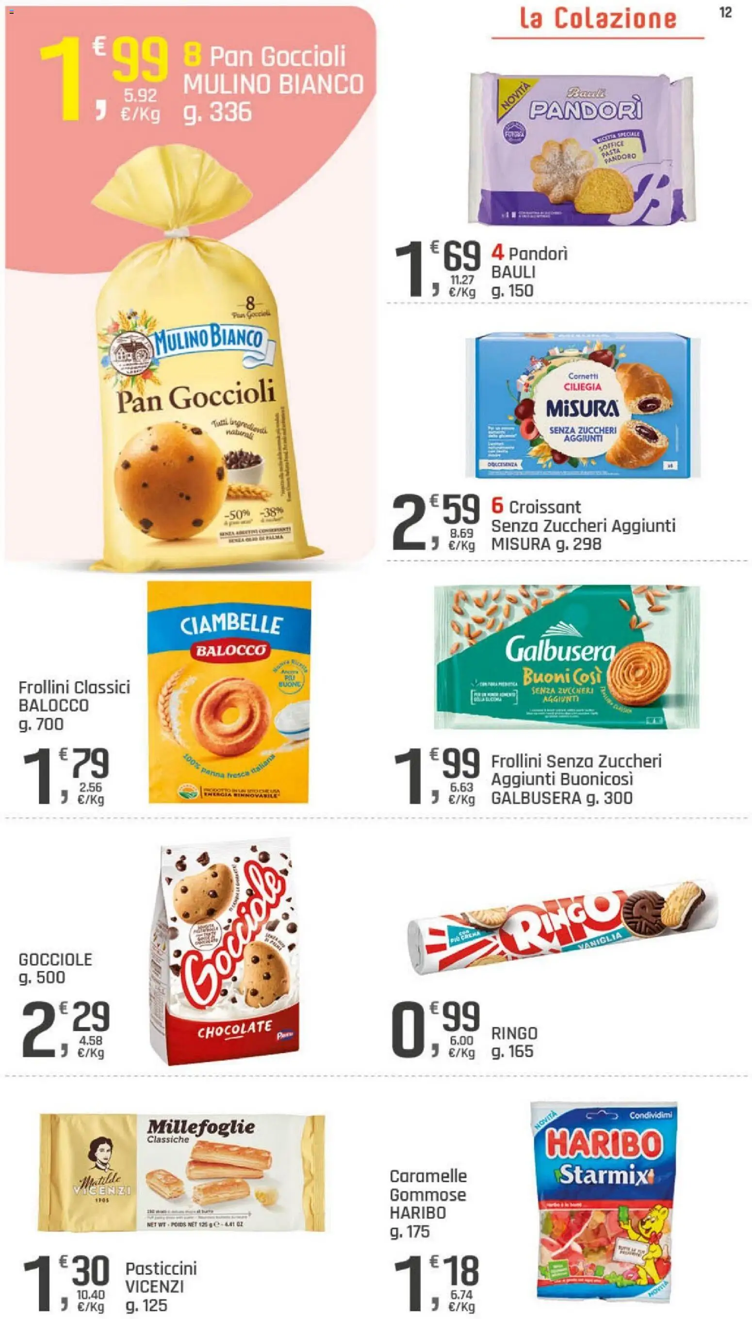 Volantino DOK del 02/09/2026 | Pagina: 12 | Prodotti: Crema, Pasticcini, Panna, Pasta