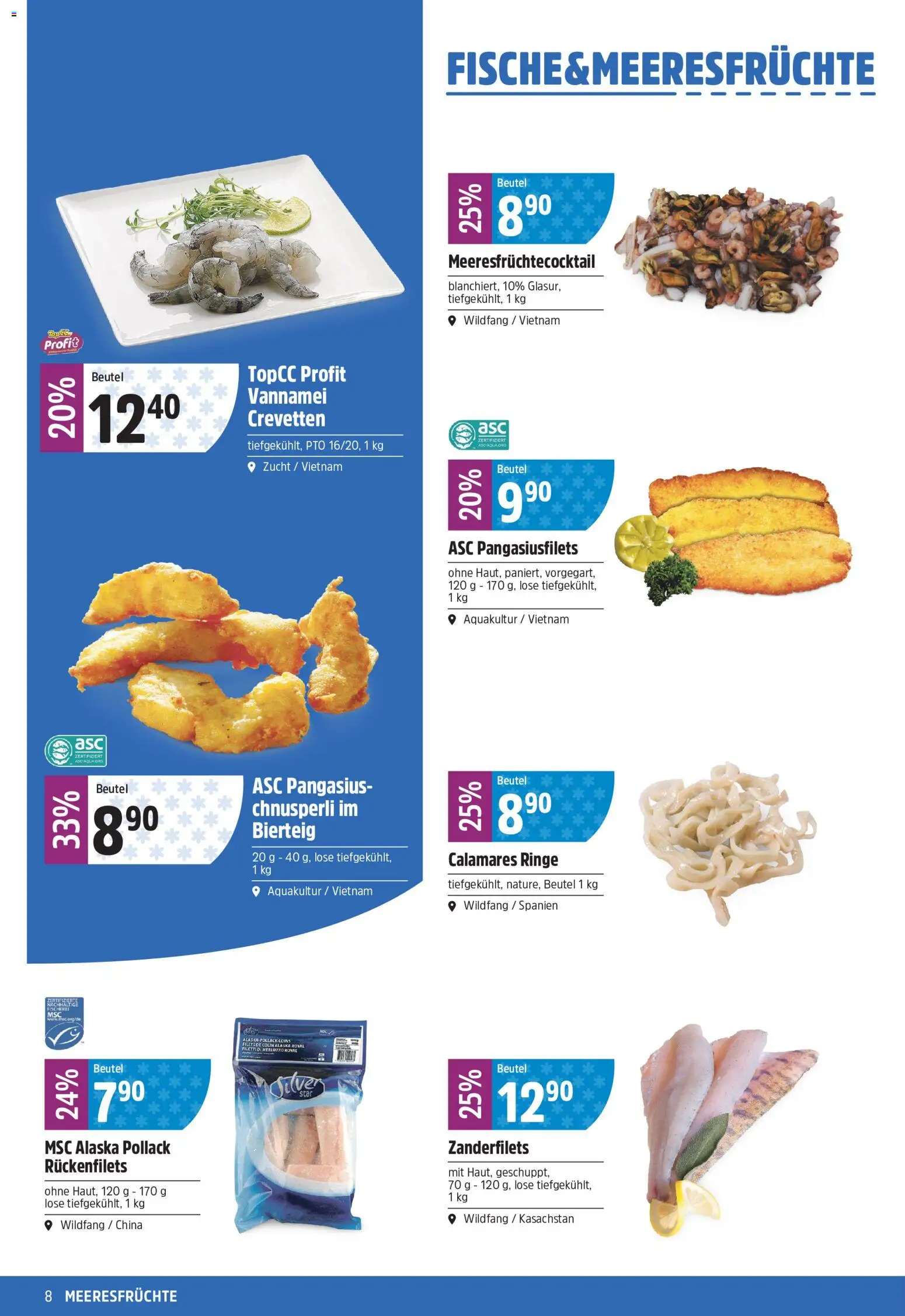 TopCC aktionen – gültig ab 17.08.2026 | Seite: 8 | Produkte: Meeresfrüchte