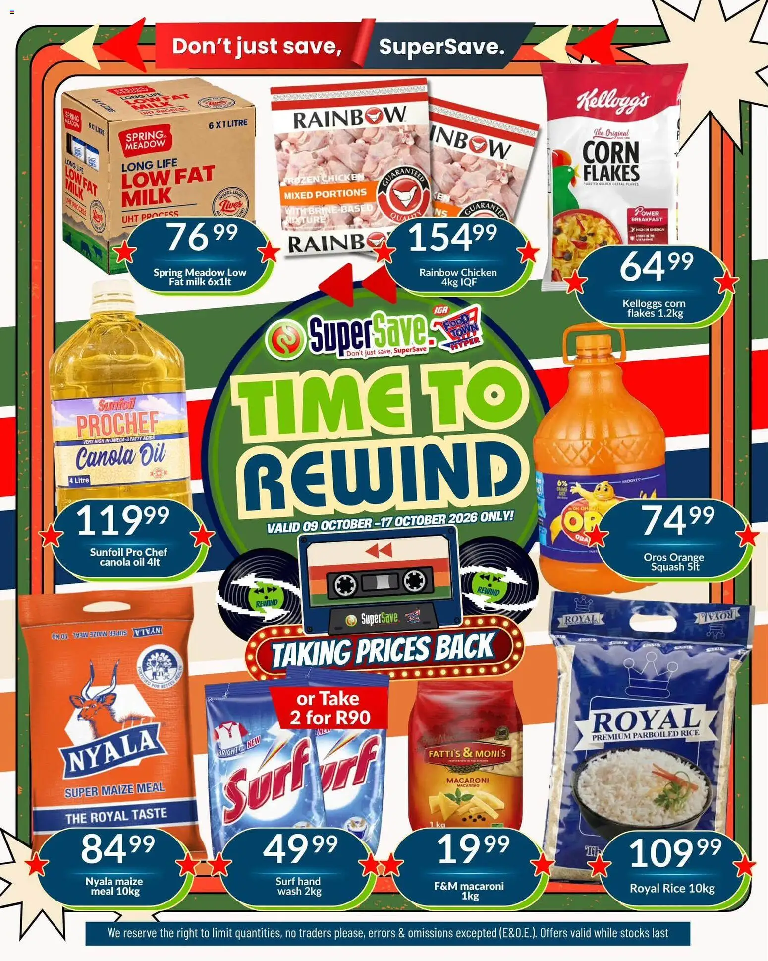 New Super Save catalogue – valid from 09/10/2026 | Page: 1 | Products: Corn, Squash, Vitamins, Milk