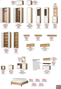 Pogląd oferty "Bodzio Katalog" - ważna od 01.08.2026 | Strona: 67 | Produkty: Poduszka, Szafa, Półka, Toaletka