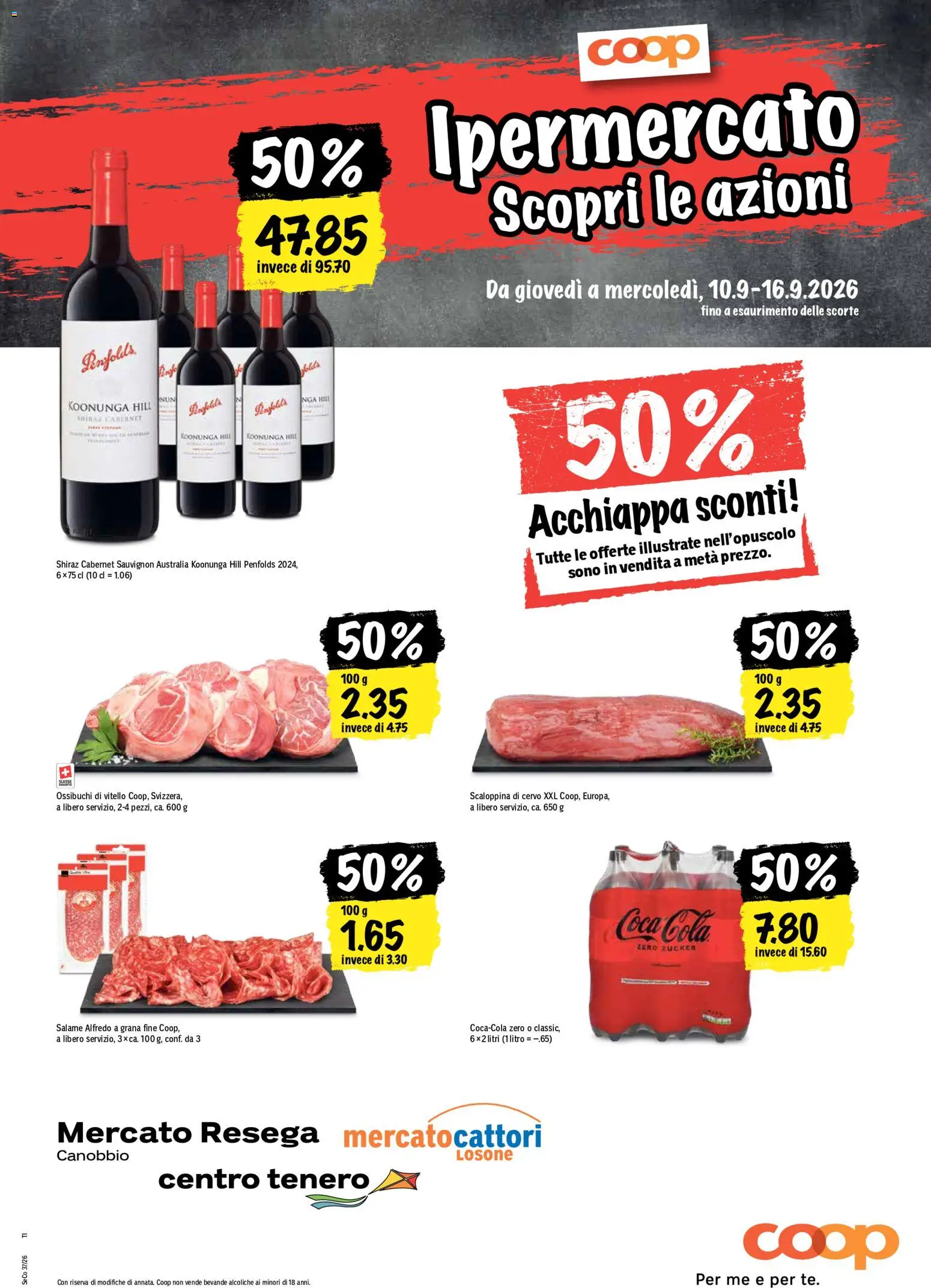 Coop aktionen IT – gültig ab 10.09.2026 | Seite: 21 | Produkte: Coca Cola, Salami