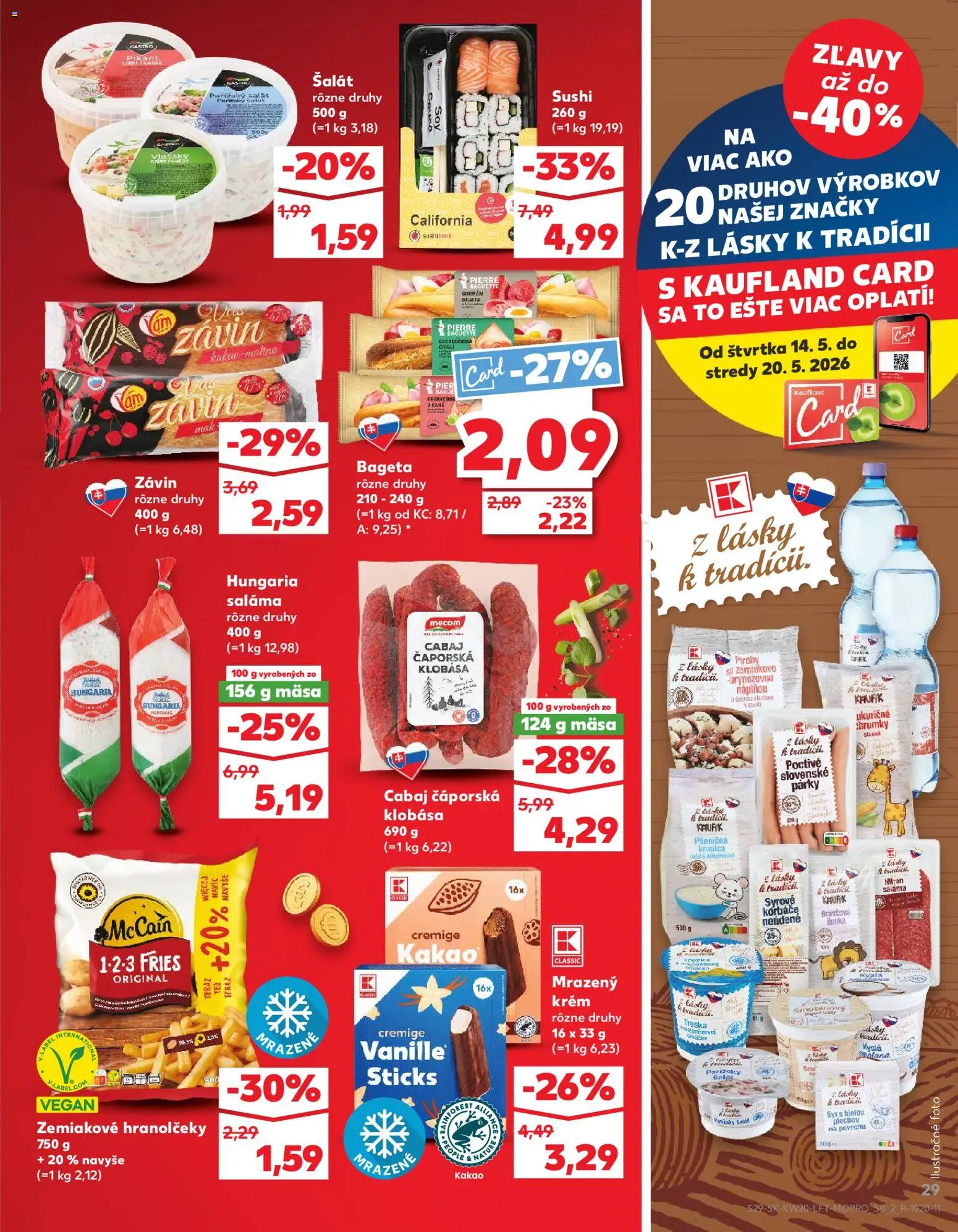 Kaufland SK akciós ujság - amely érvényes a következő dátumtól: 14.05.2026 | Oldal: 29