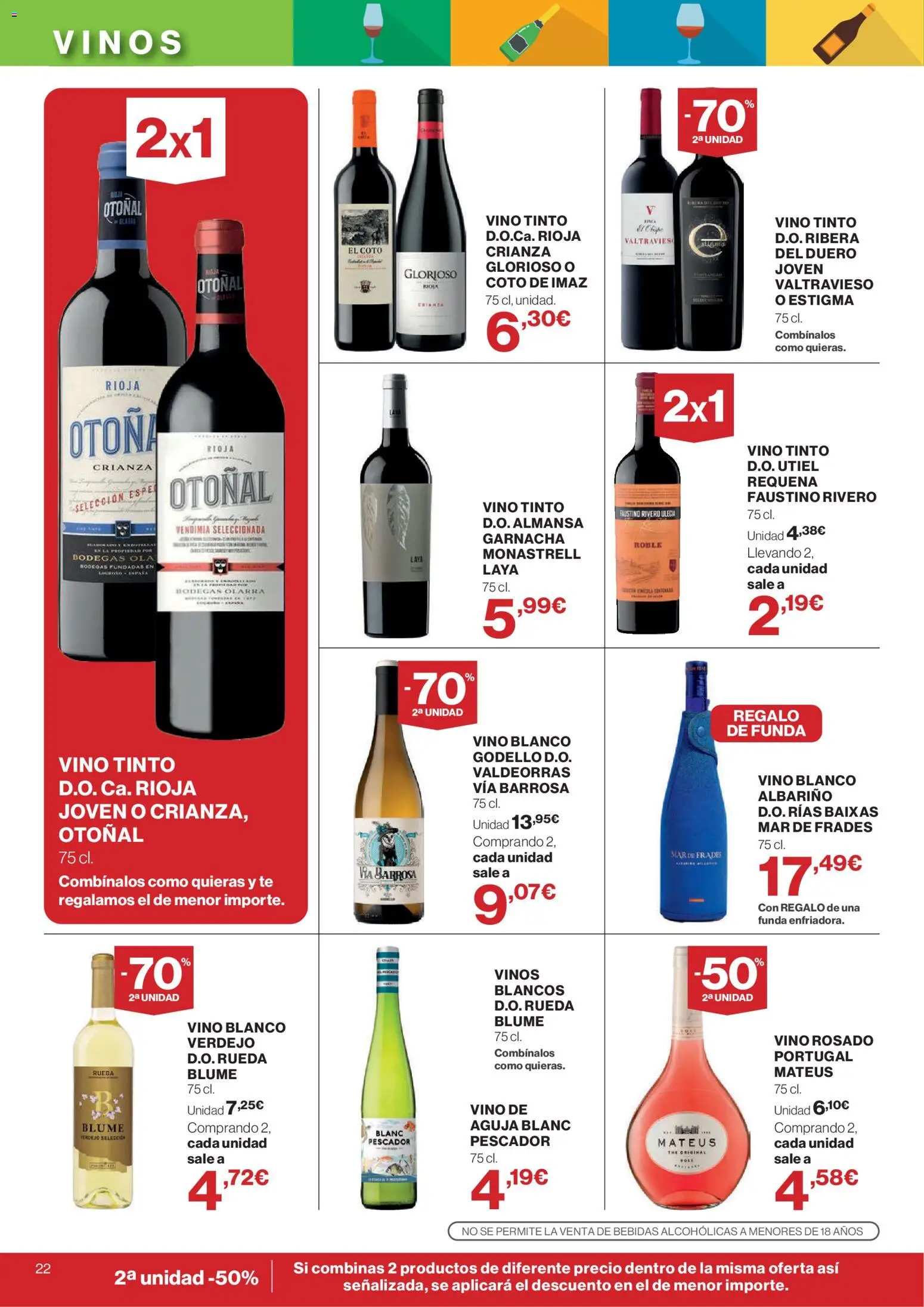 Supercor Canarias │ válido desde el 30/07/2026 | Página: 22 | Productos: Vino rosado, Vino, Té, Funda