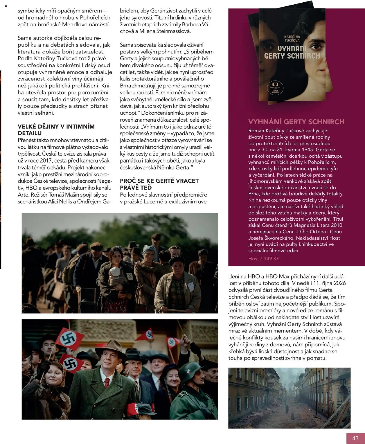 Knižní klub magazín od 01.10.2026 | Strana: 43 | Produkty: Kniha, Magnesia, Televize