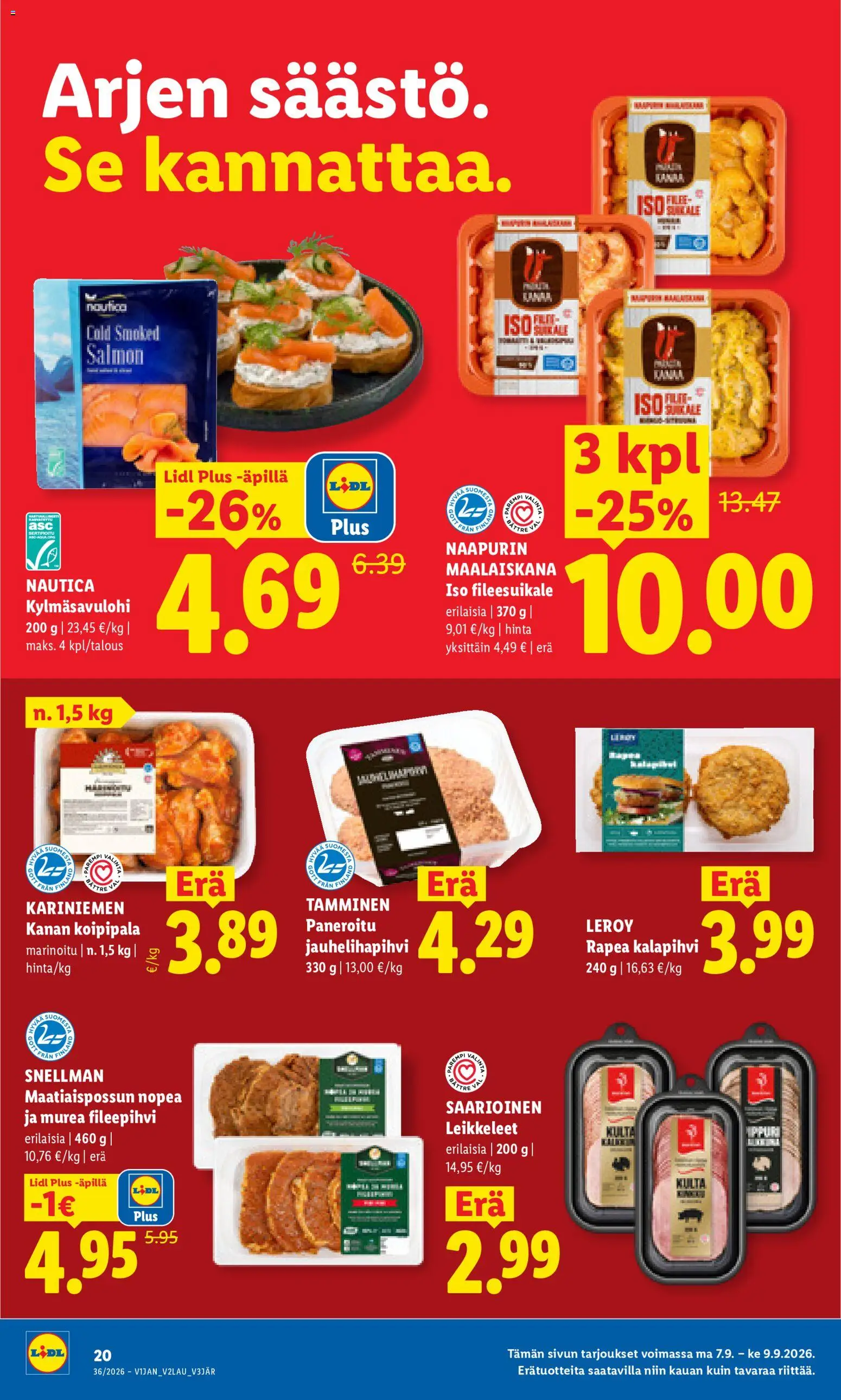 Lidl tarjoukset – voimassa 07/09/2026 alkaen | Sivu: 6 | Tuotteet: Multa
