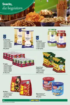 Metro Sortimentskatalog Feiern & Events ab 28.07.2026 gültig | Seite: 18 | Produkte: Ofen, Ultje erdnusse, Pringles, Chips