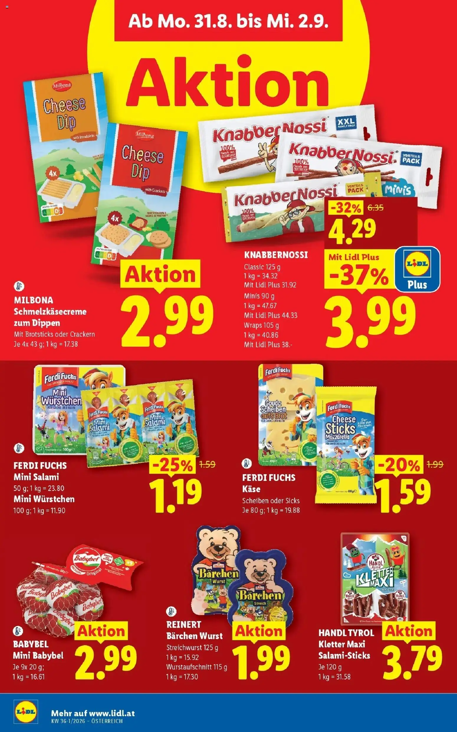 Lidl Flugblatt - Wien ab 23.08.2026 - Angebote ab donnerstag | Seite: 43 | Produkte: Wurst, Käse, Brot, Salami